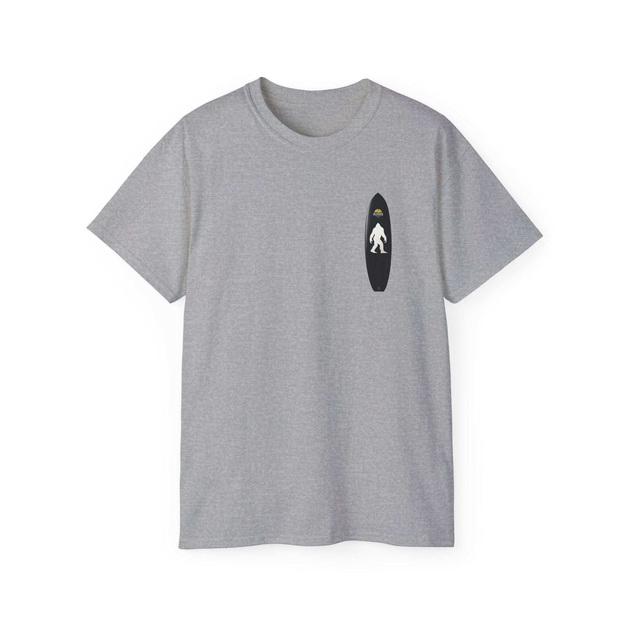 Bigfoot Surfboard T-Shirt - Ride the Waves in Style!