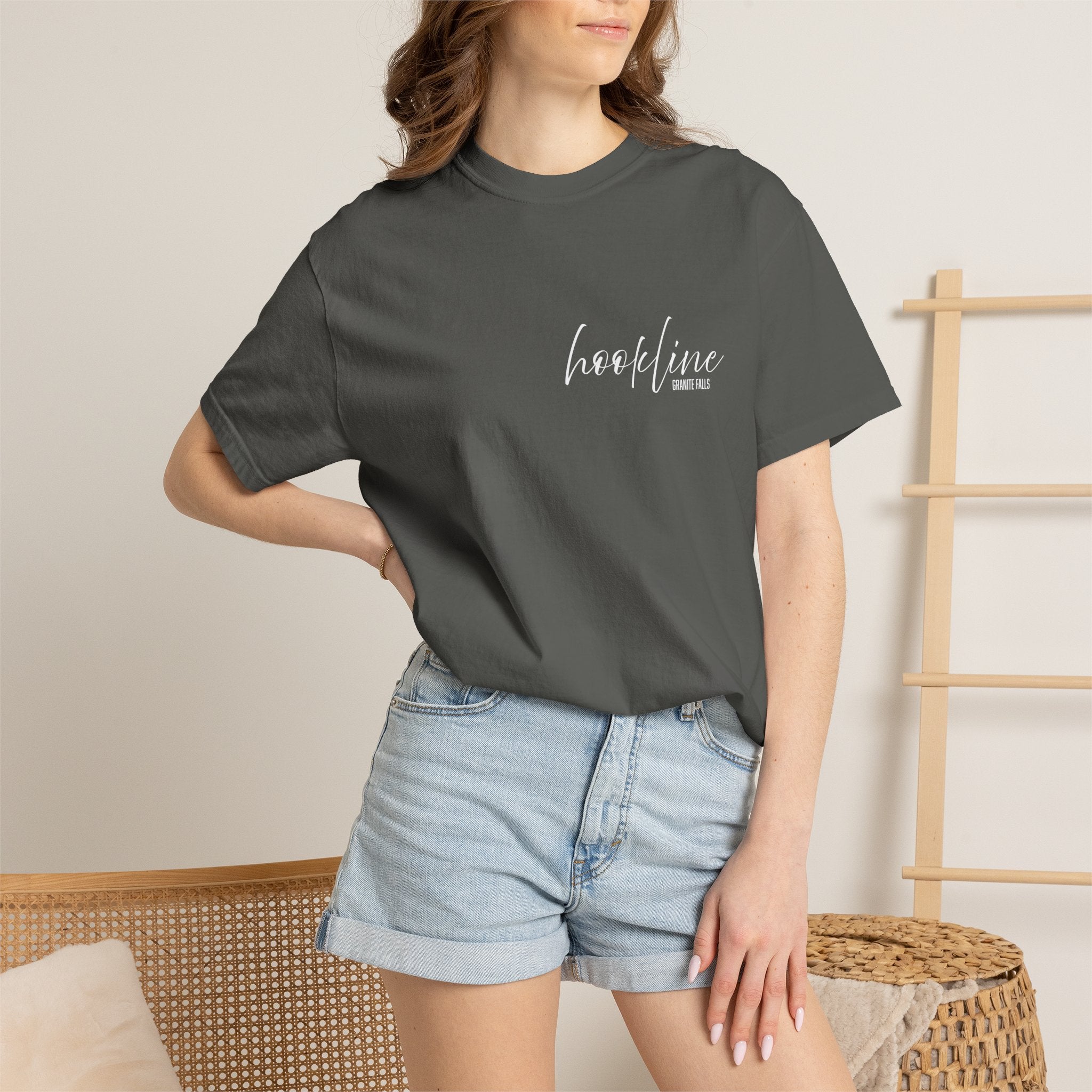 Hookline White Font T-shirt