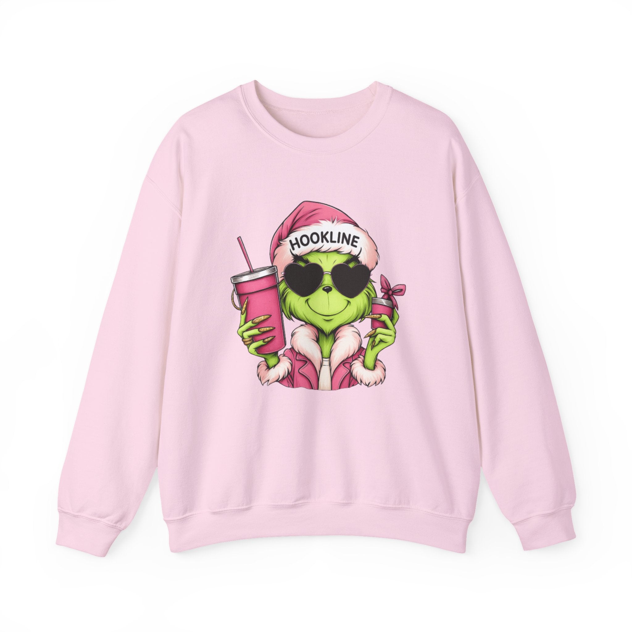 Grinch Santa Hookline Sweatshirt