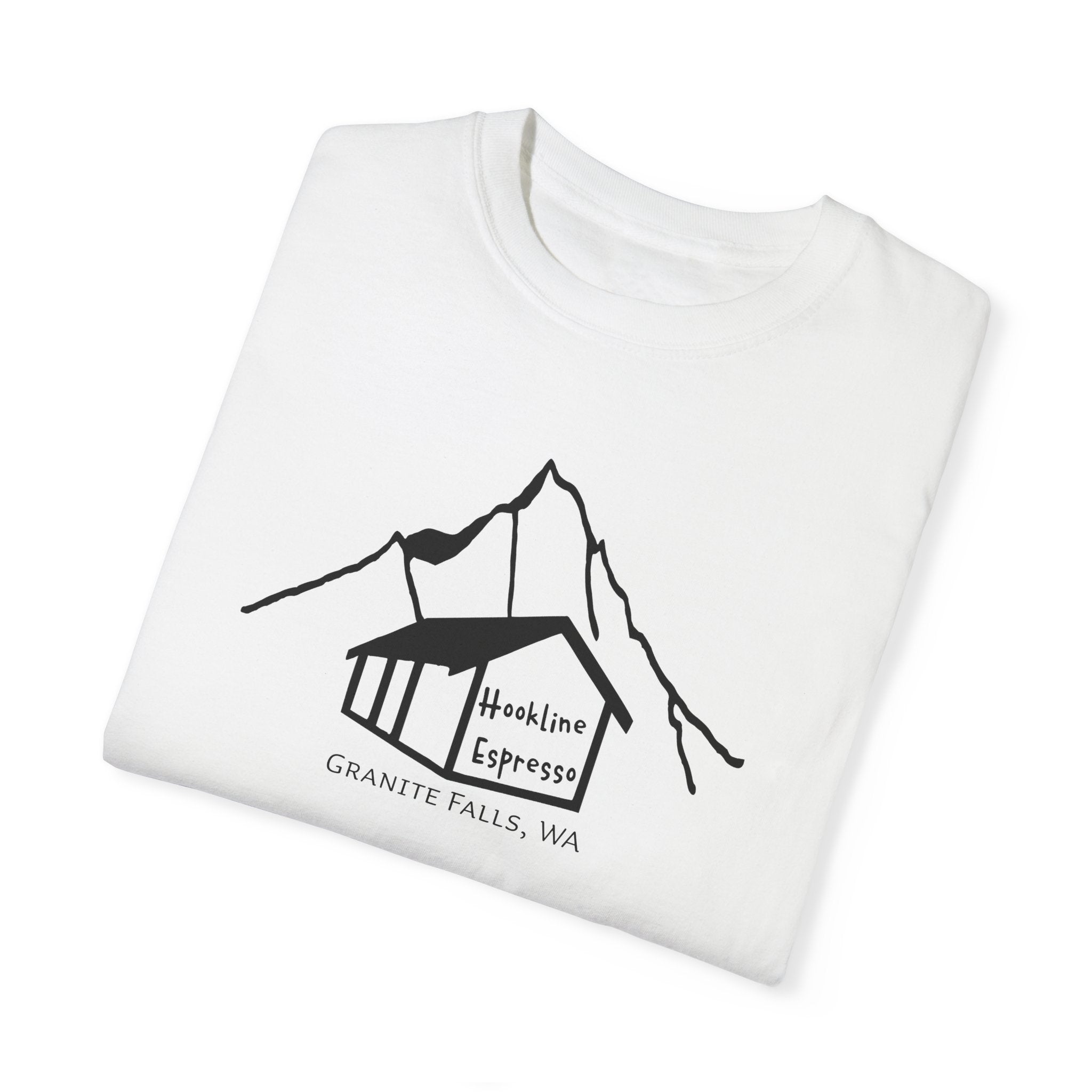 Granite Falls Mountain Espresso Unisex T-Shirt - Adventure Awaits