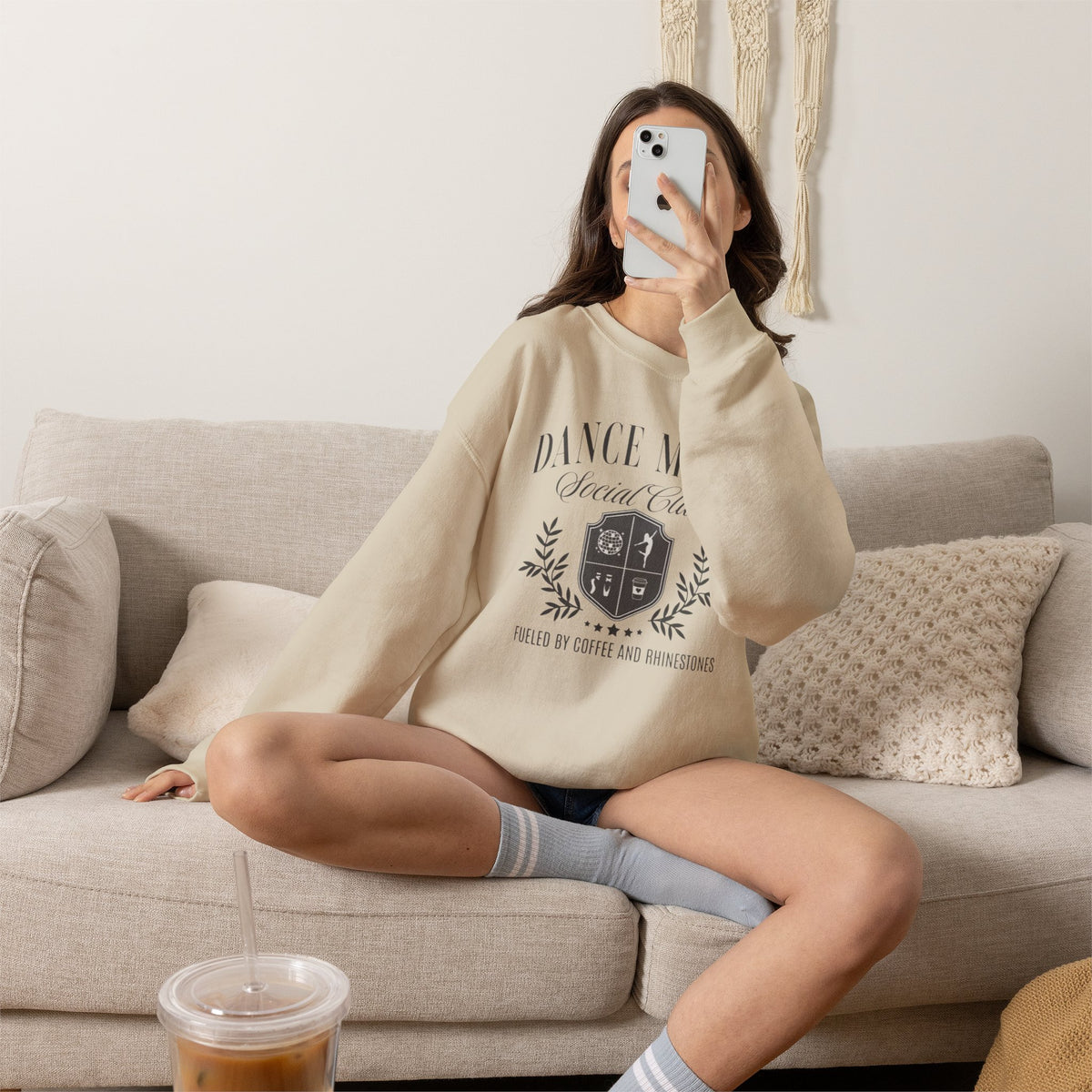 Dance Moms Crewneck Sweatshirt — "Dance Moms Social Club" Cozy Pullover for Dance Parents