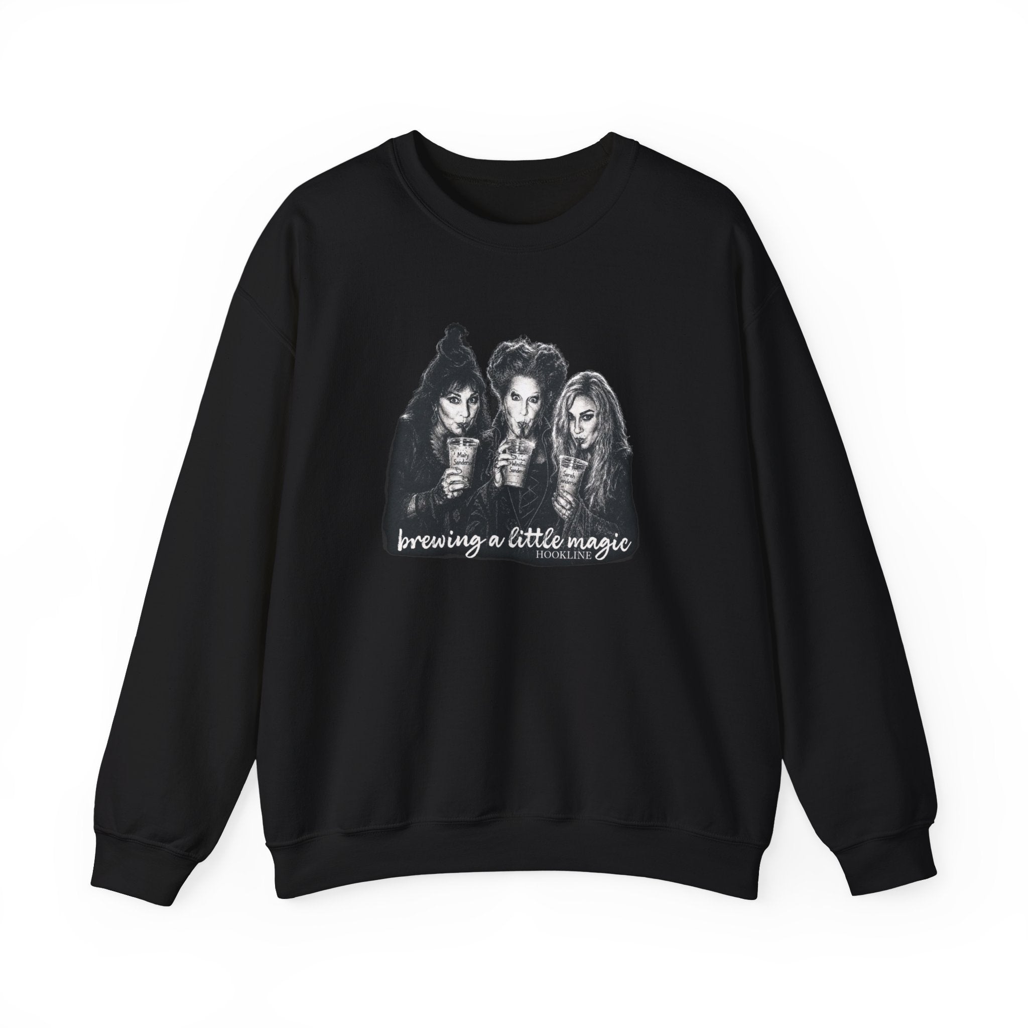 Witch Sisters Sweatshirt — "Brewing a Little Magic" Cozy Crewneck
