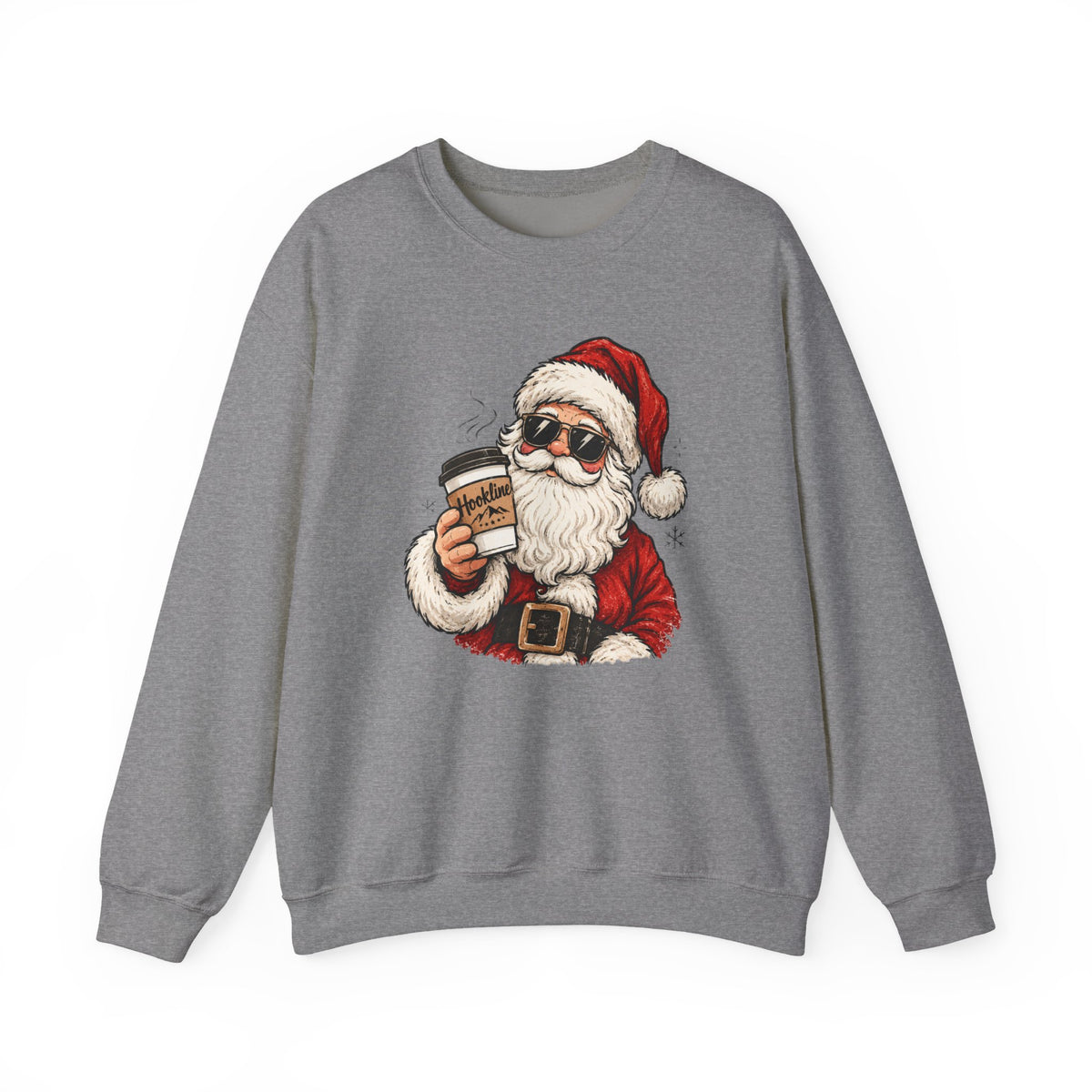 Cool Hookline Santa Christmas Sweatshirt