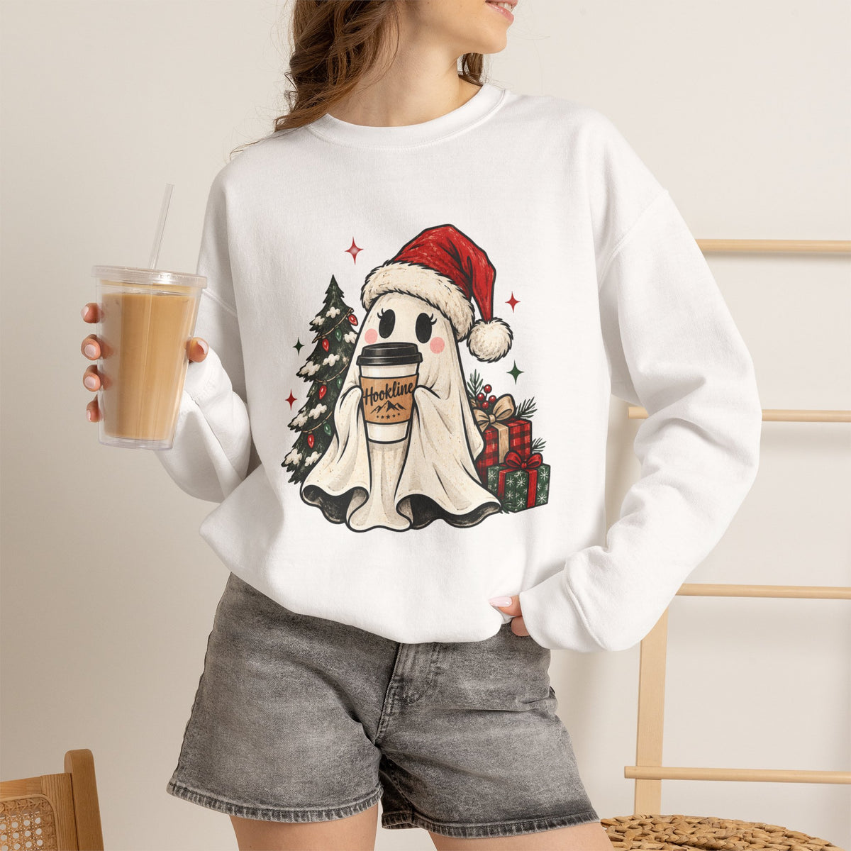 Santa Ghost Hookline Sweatshirt