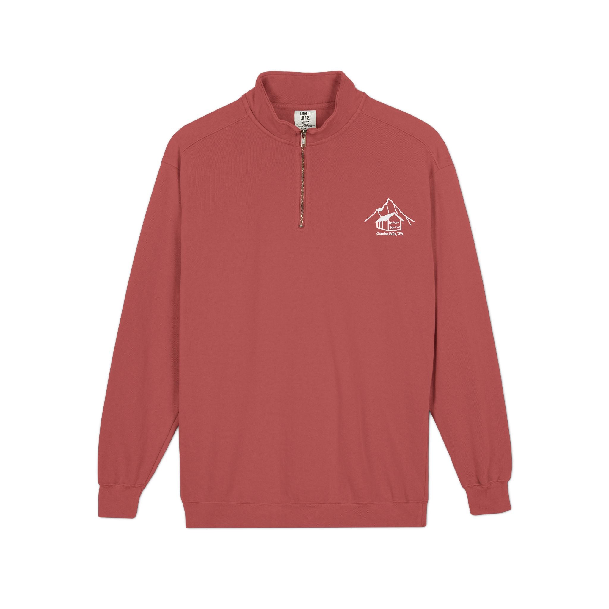 Quarter-Zip Sweatshirt — Hookline Espresso