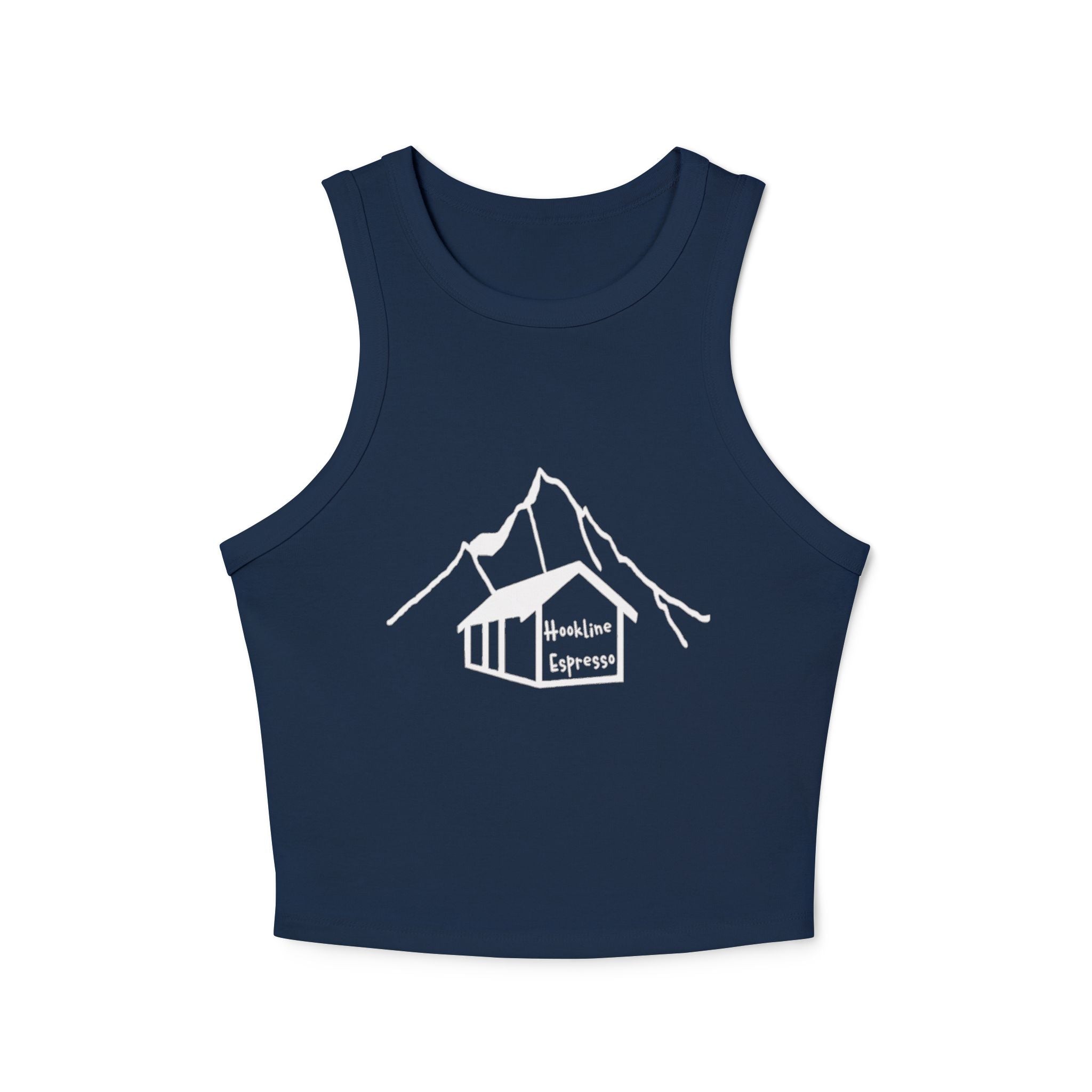 Hookline Espresso Racer Tank Top for Women