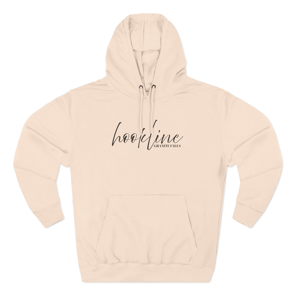 Hoodie — 'Hookline' Minimal Script Fleece Hoodie