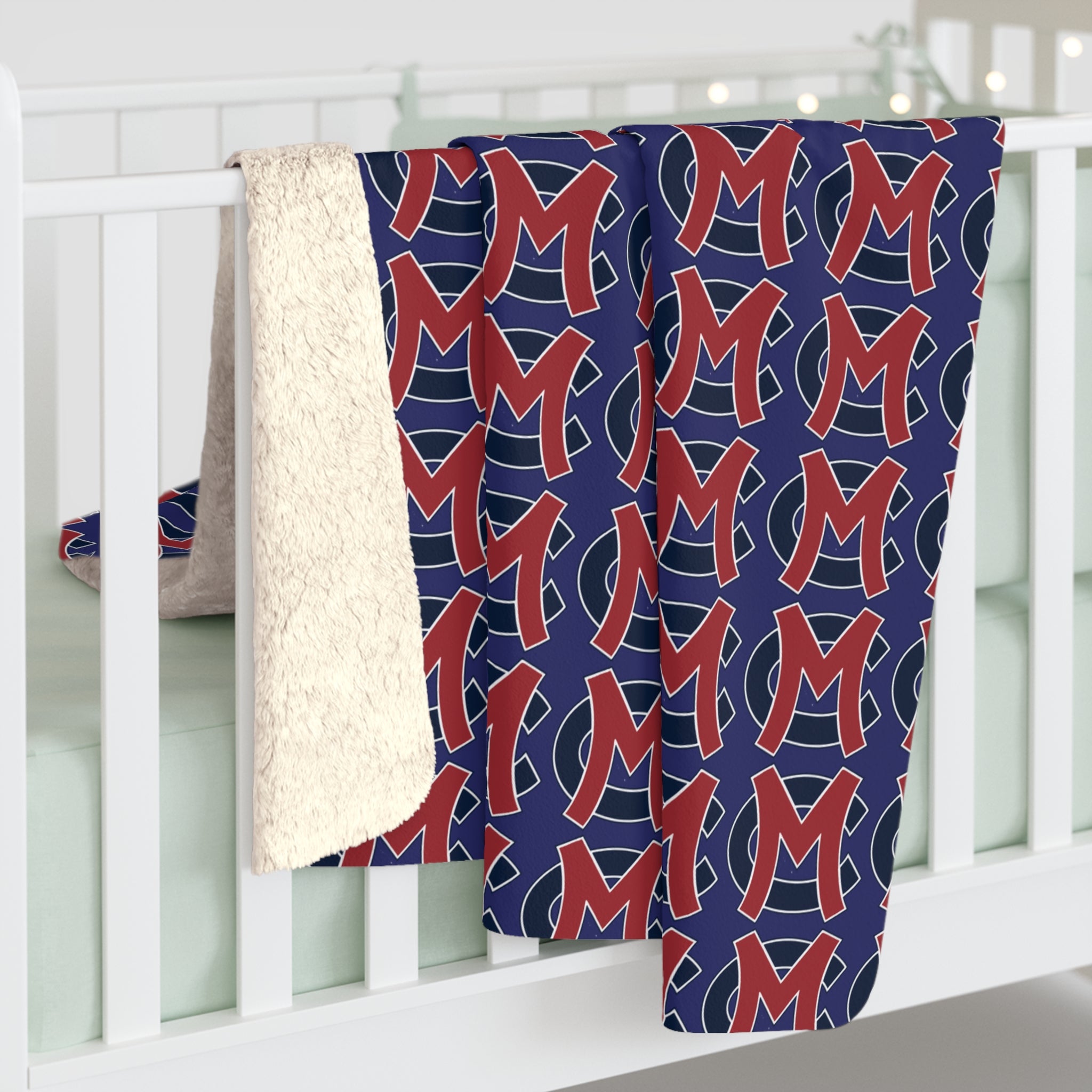 Cascade Softball Sherpa Fleece Blanket