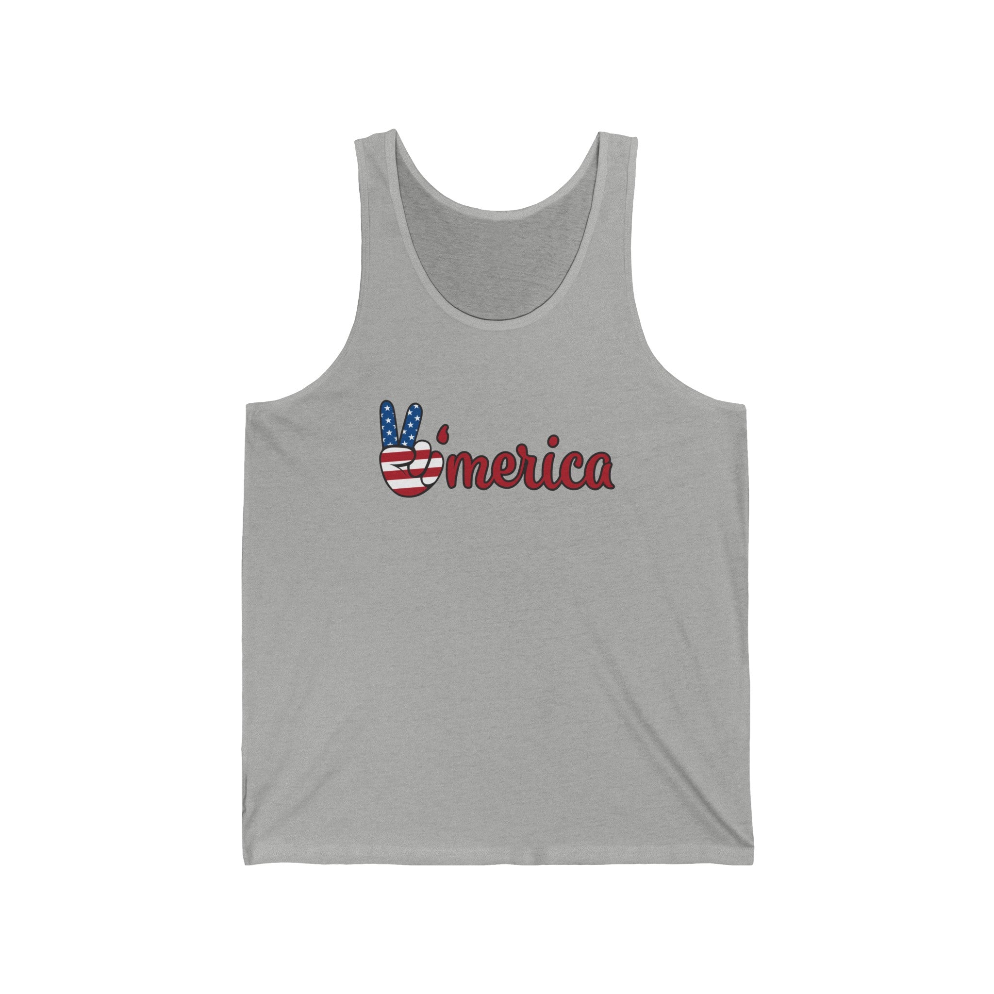 America Peace Sign Tank Top