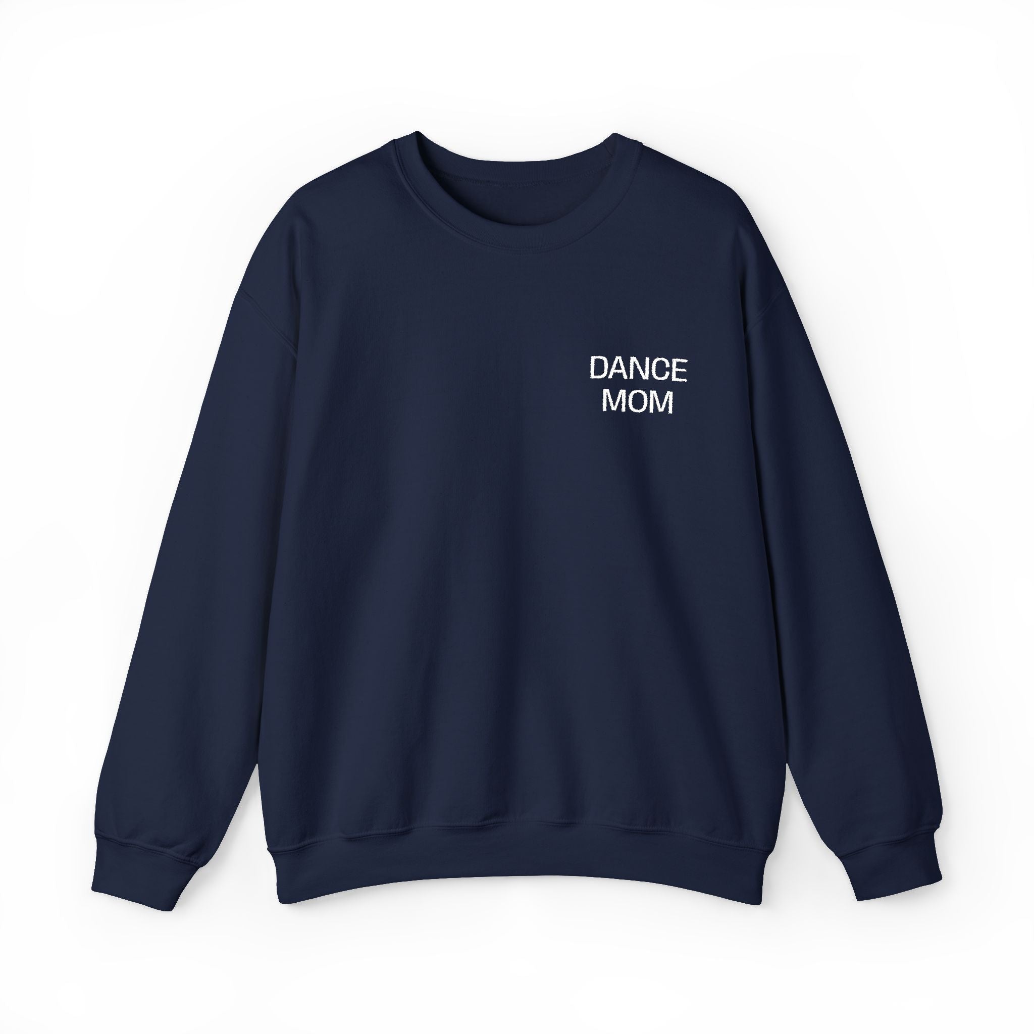 DANCE MOM White Embroidered Sweatshirt