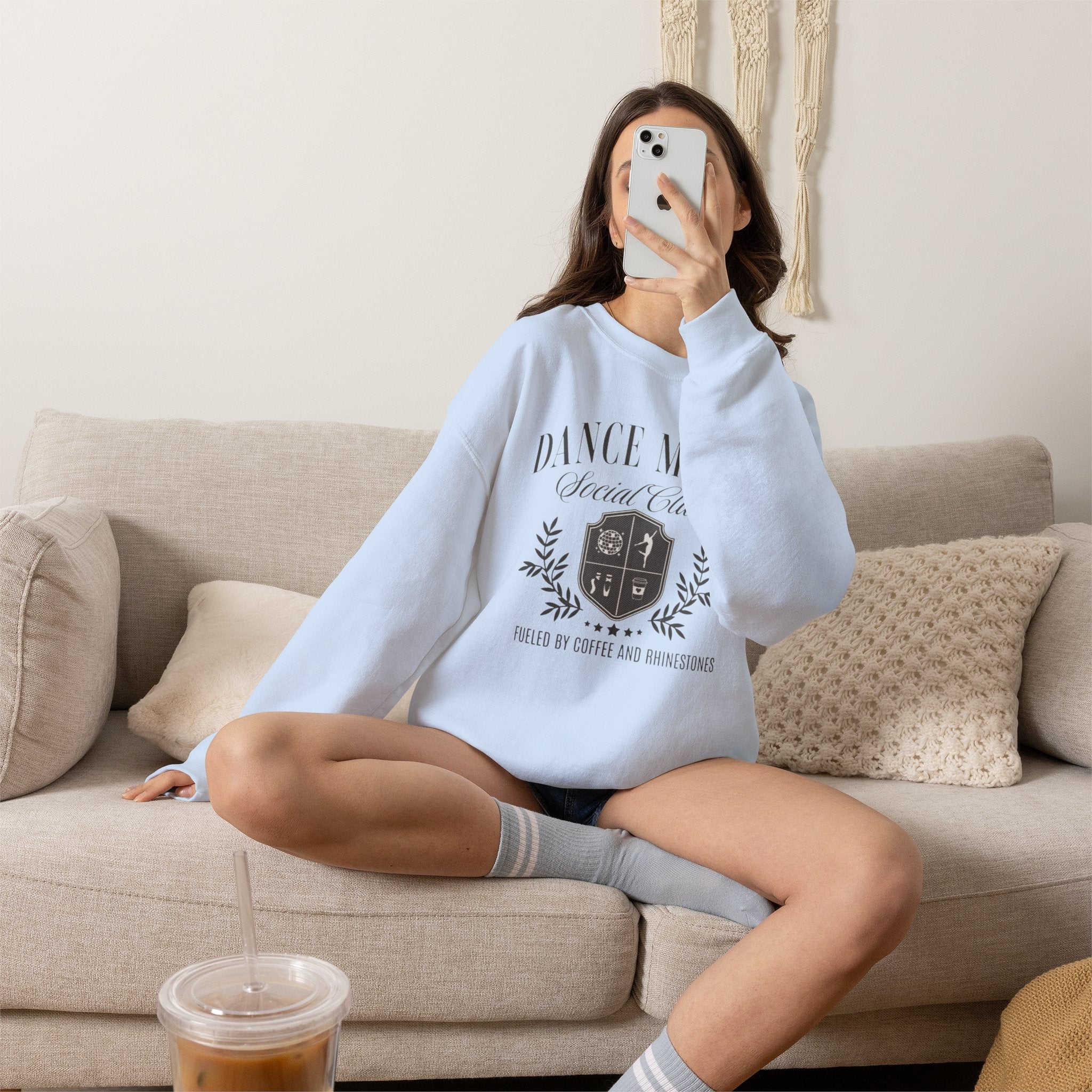 Dance Moms Crewneck Sweatshirt — "Dance Moms Social Club" Cozy Pullover for Dance Parents