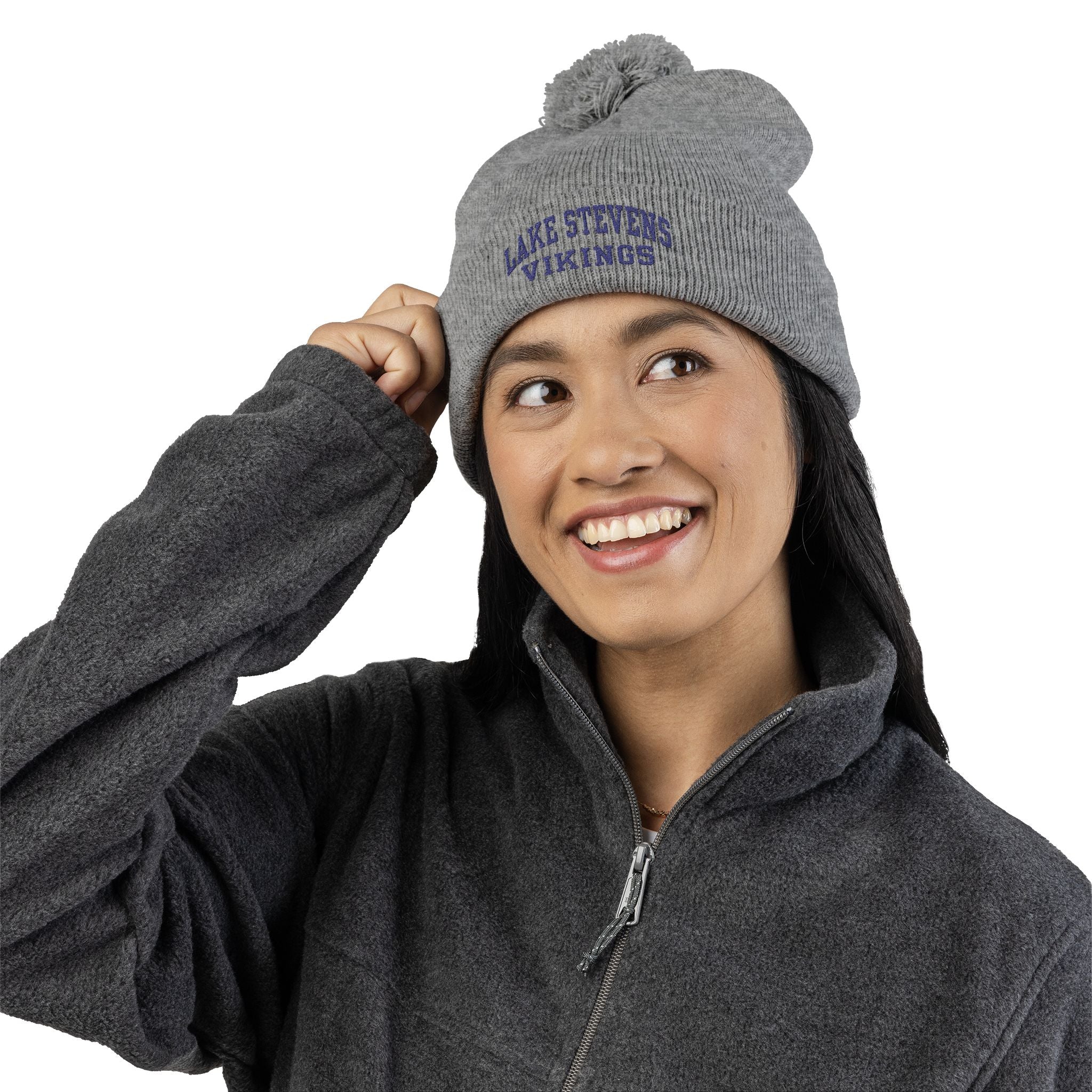 Lake Stevens Vikings Pom Beanie – Cozy Game Day Winter Hat