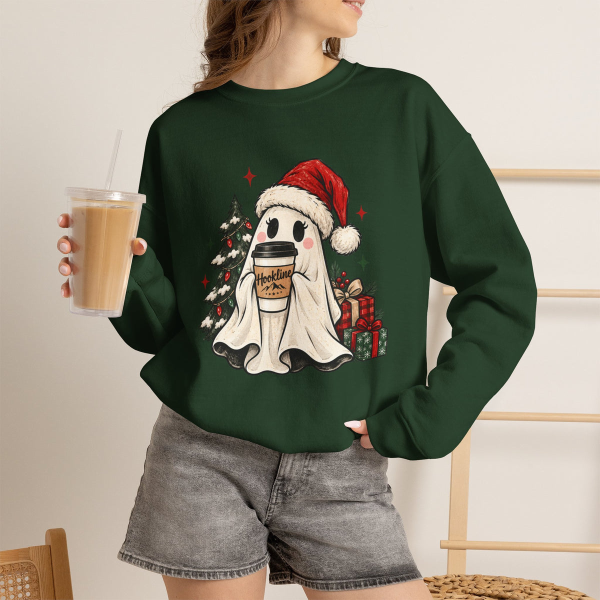 Santa Ghost Hookline Sweatshirt
