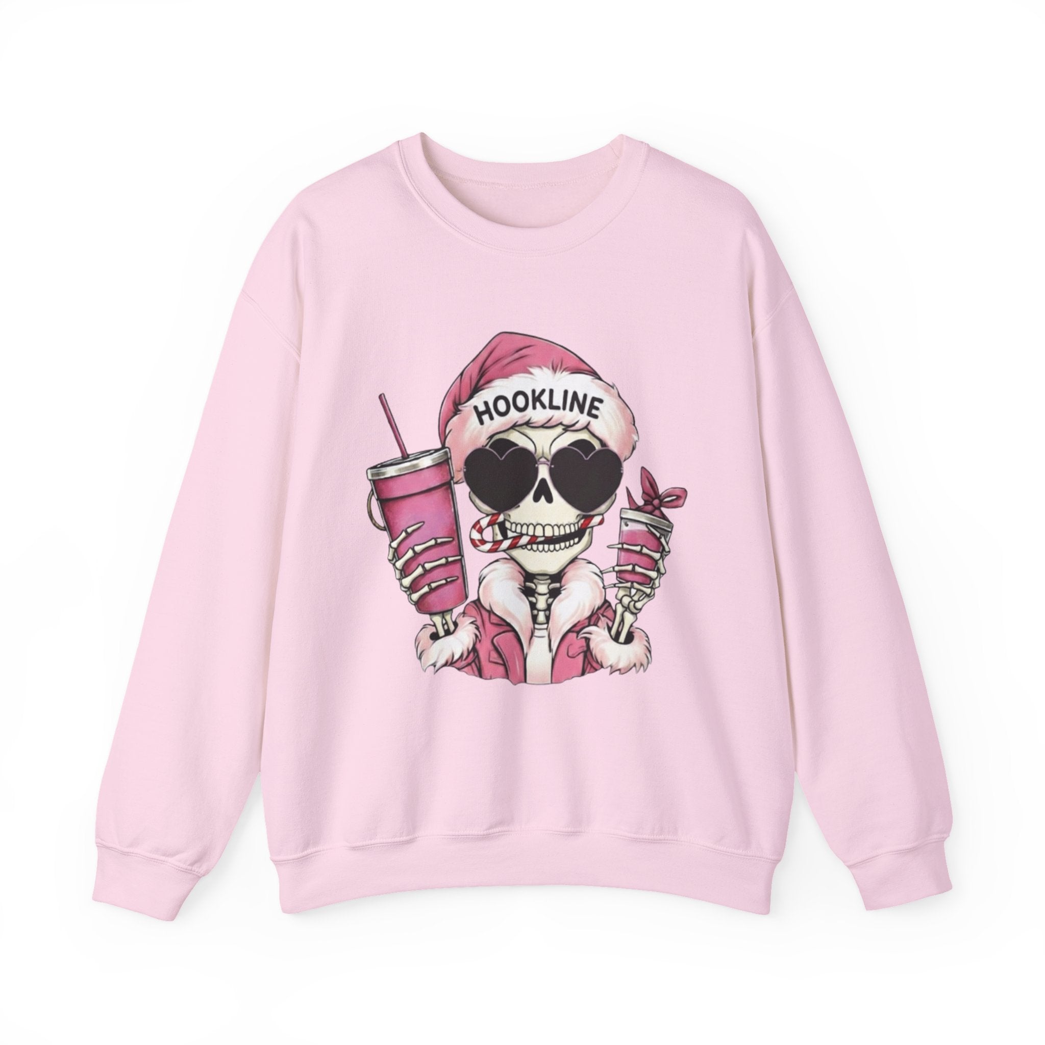 Hookline Santa Skeleton Crewneck Sweatshirt