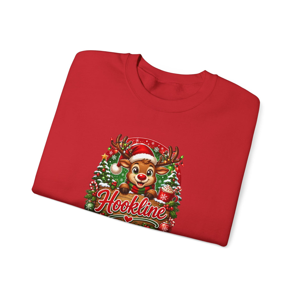 Reindeer Hookline Crewneck Sweatshirt — 2026