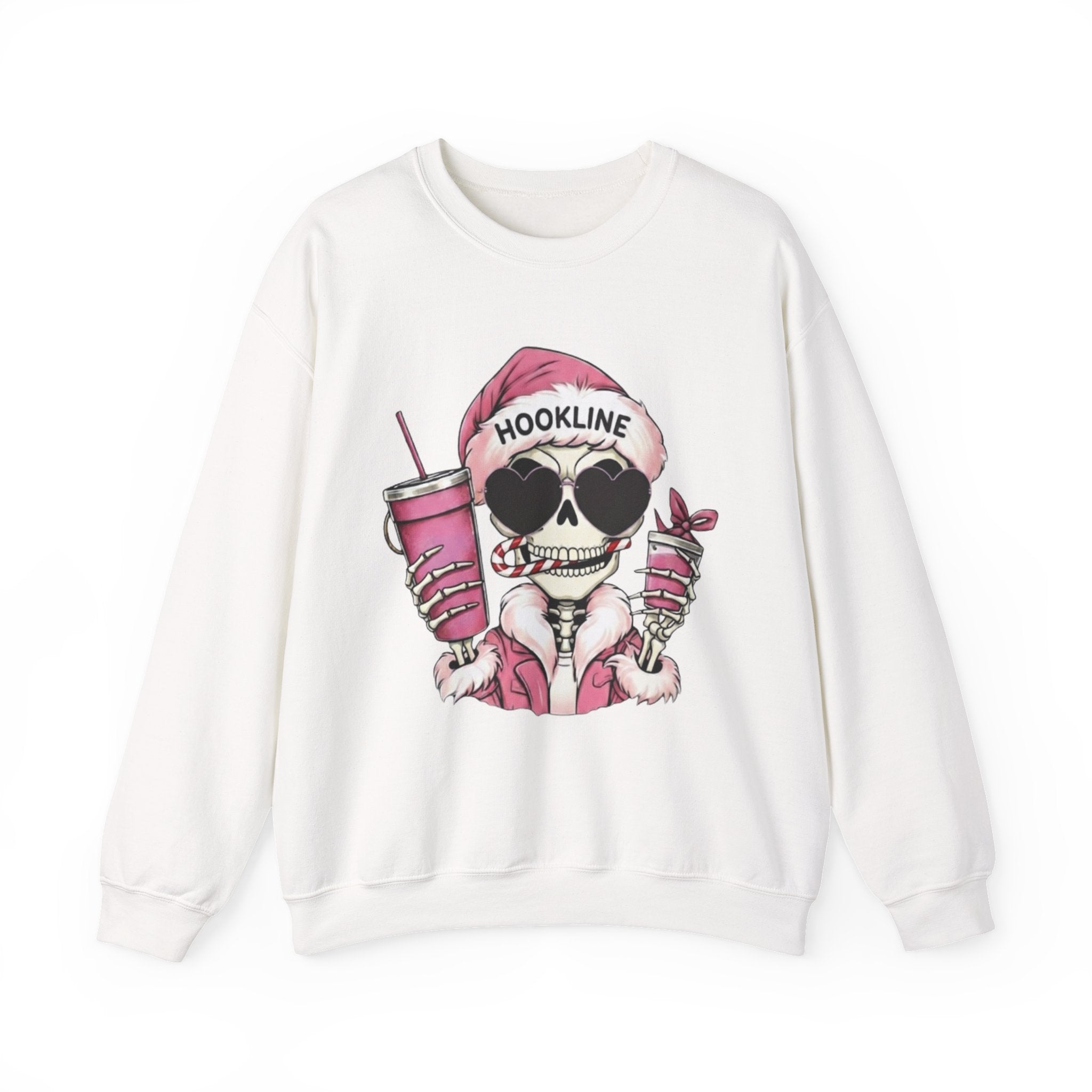 Hookline Santa Skeleton Crewneck Sweatshirt