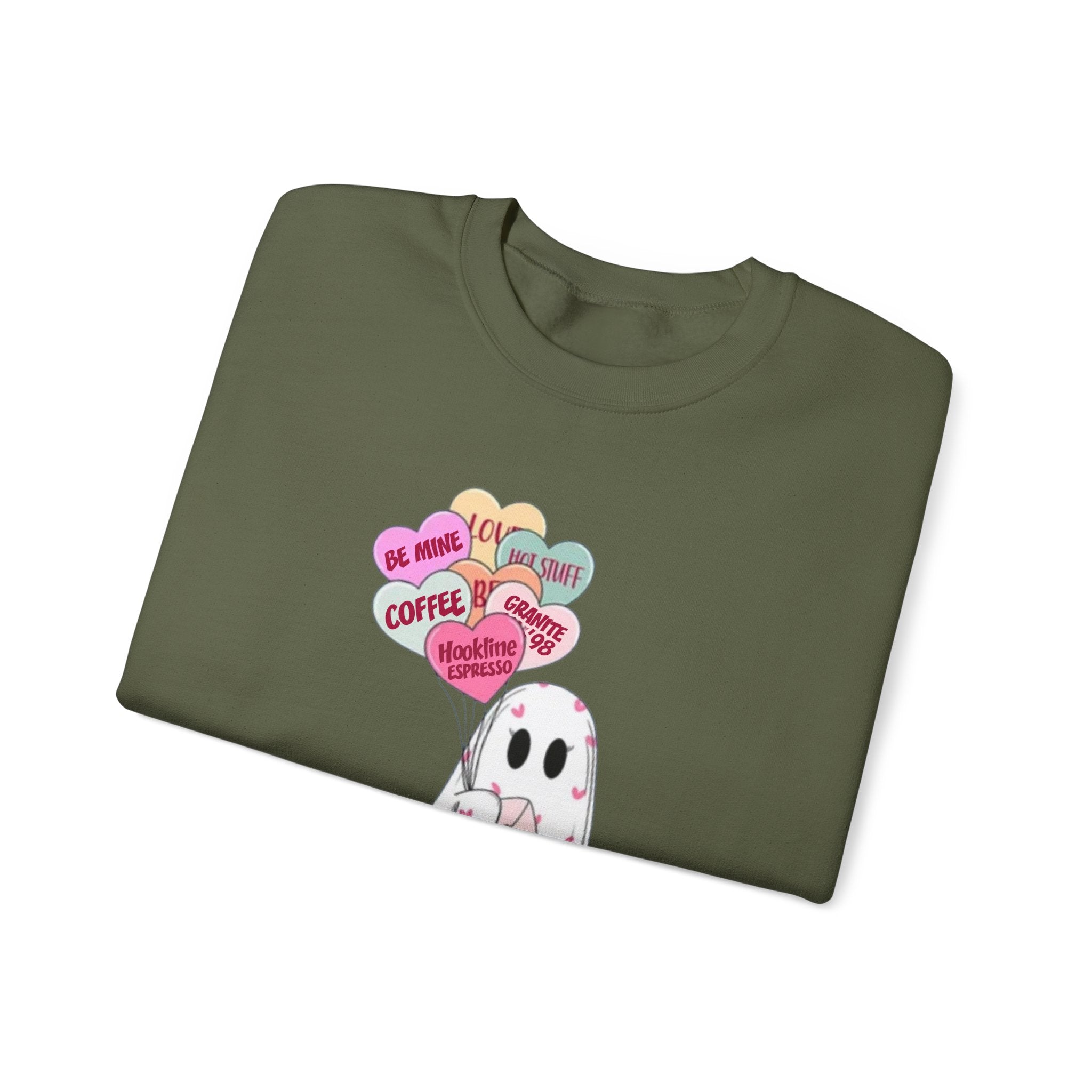 Conversation Hearts Hookline Crewneck