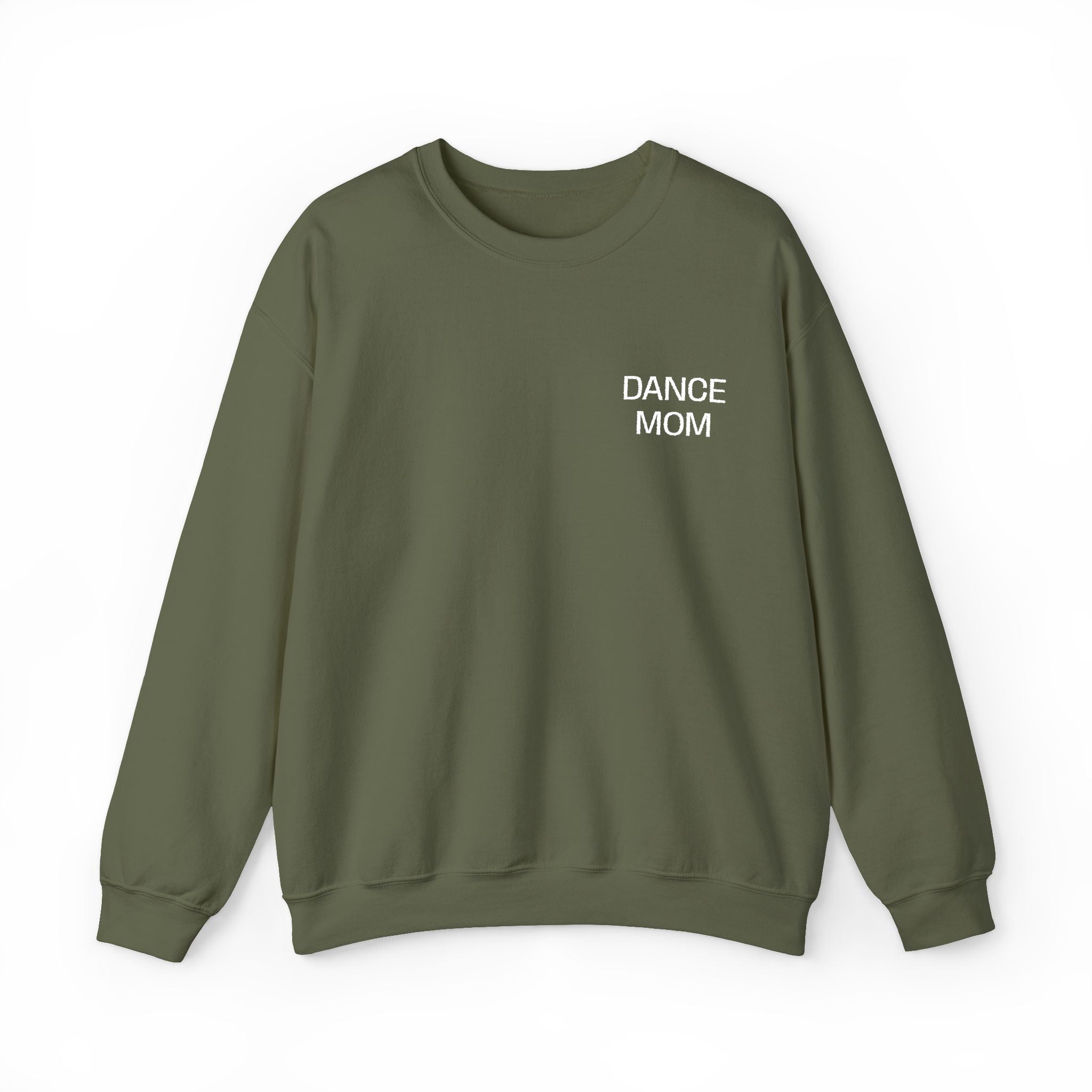 DANCE MOM White Embroidered Sweatshirt