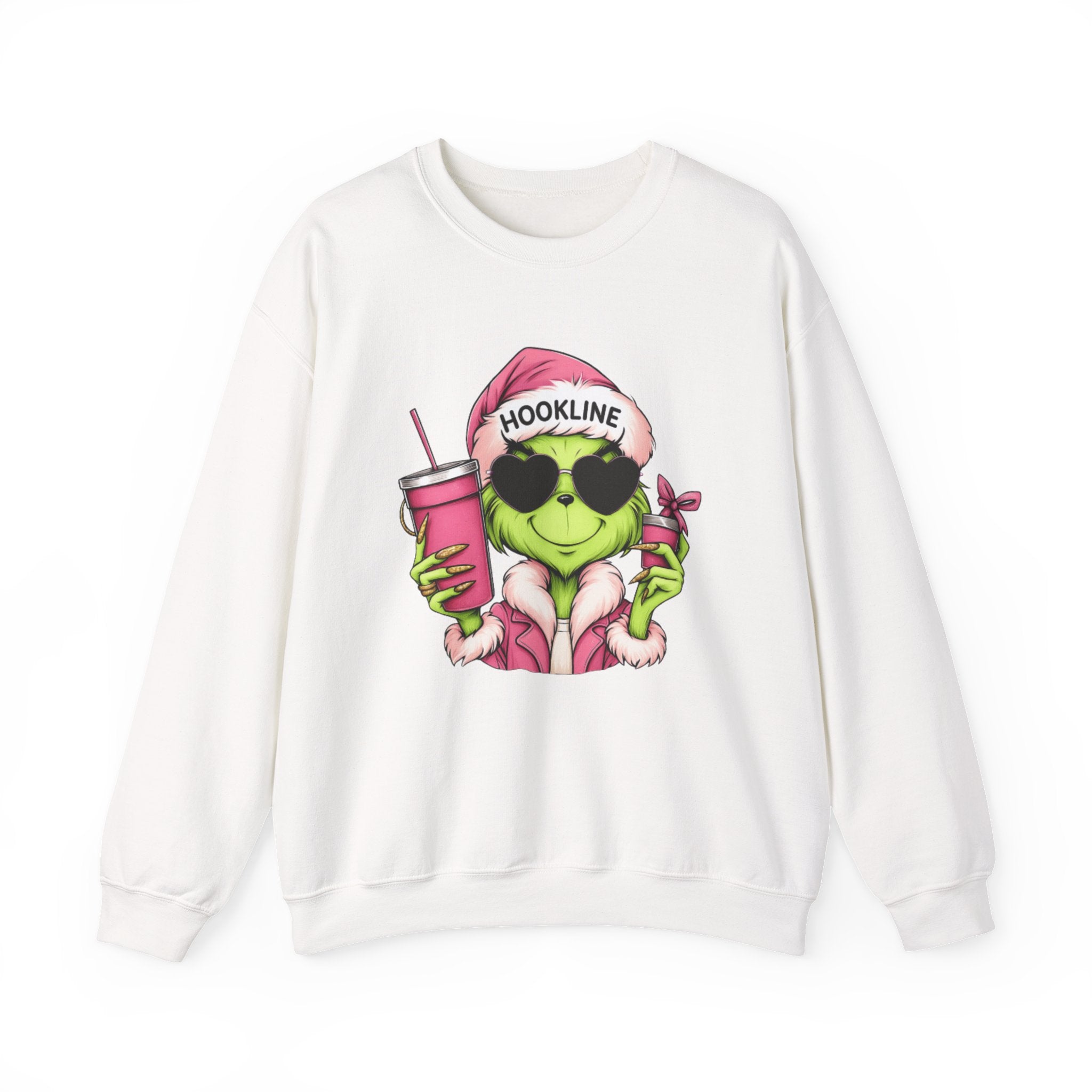 Grinch Santa Hookline Sweatshirt