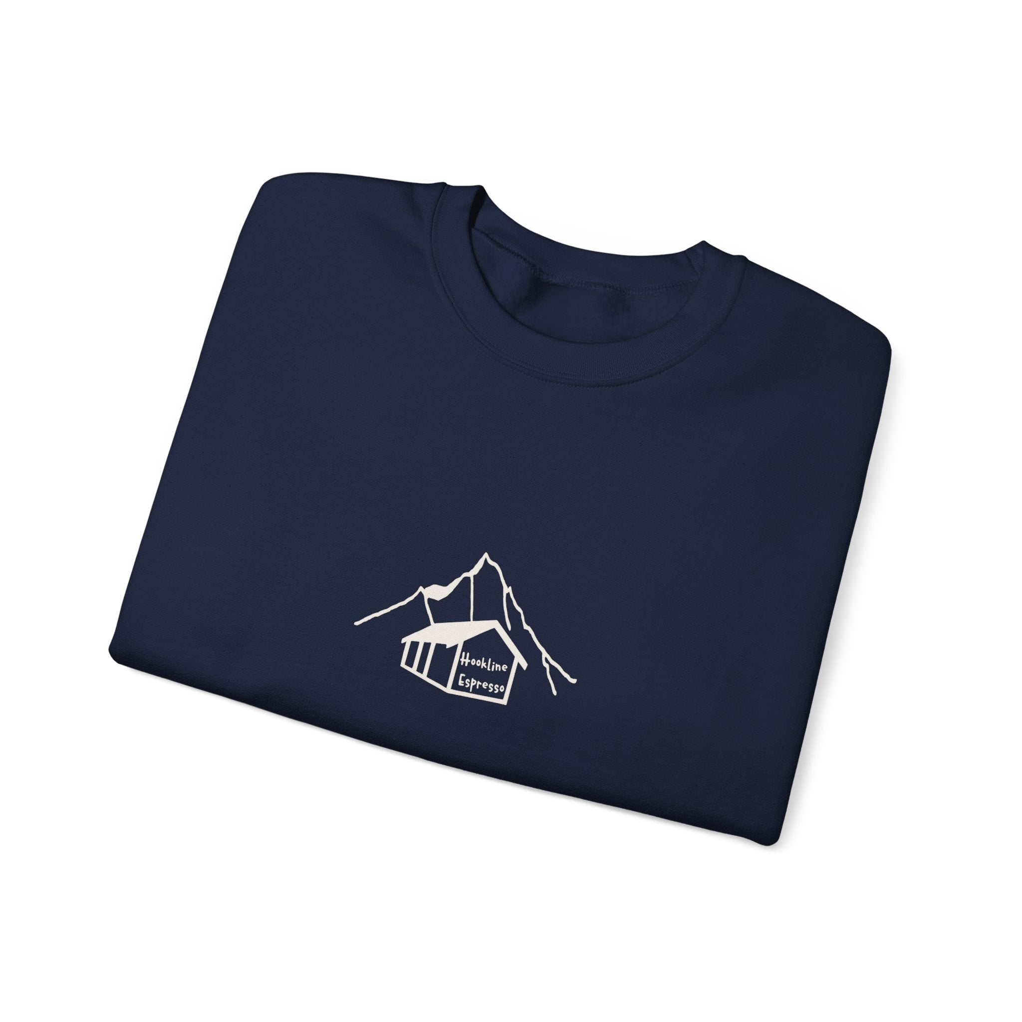 Hookline Espresso — Crewneck Sweatshirt