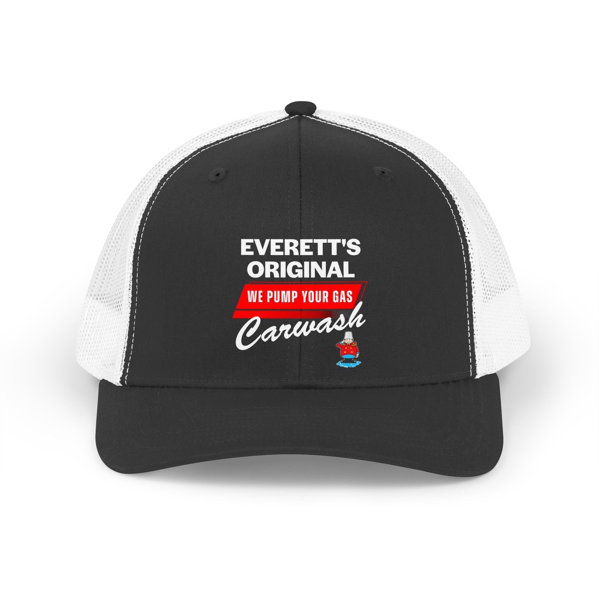 Trucker Hat - "Everett's Original Carwash" Retro Gas Station Design