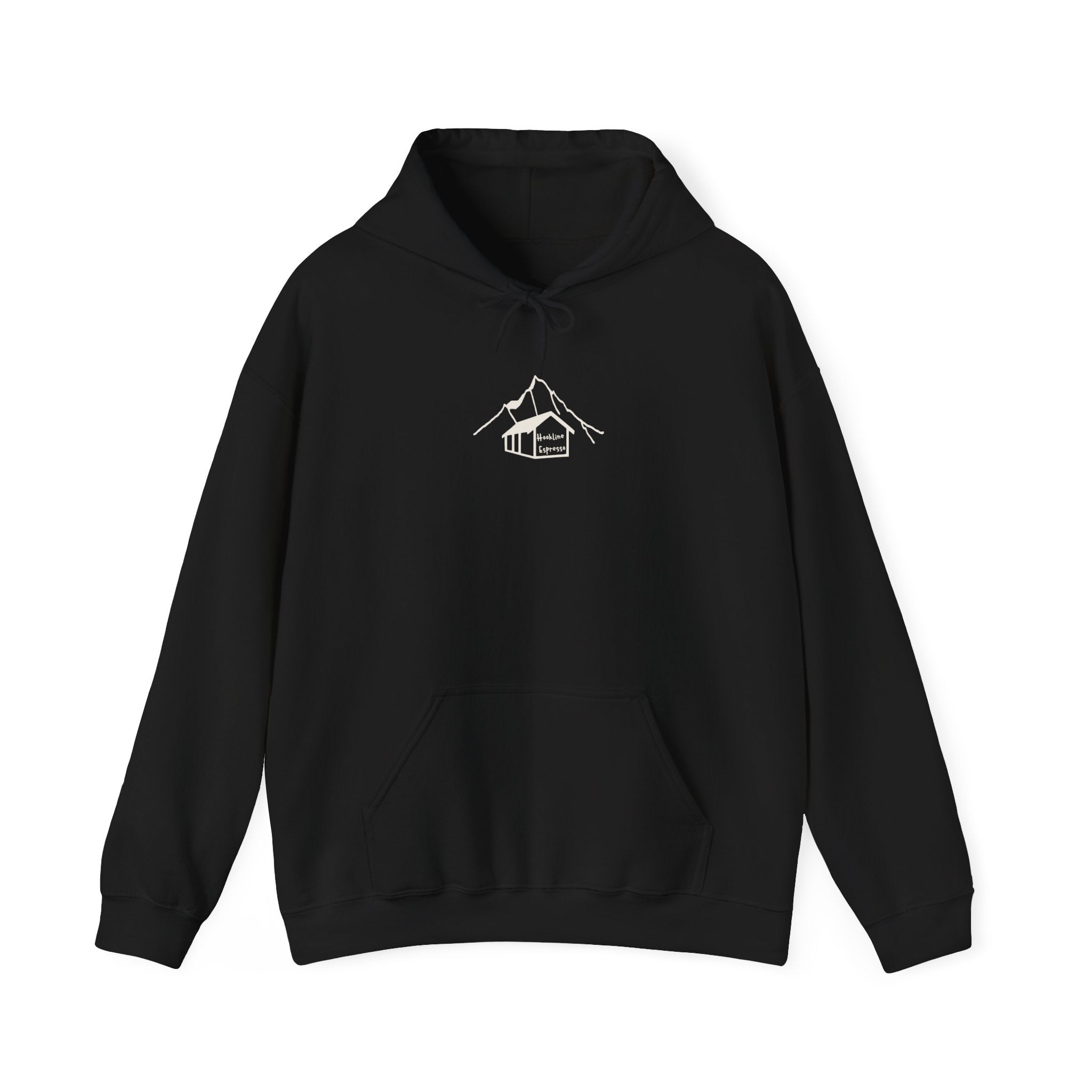Hookline Espresso — Heavy Blend Hoodie