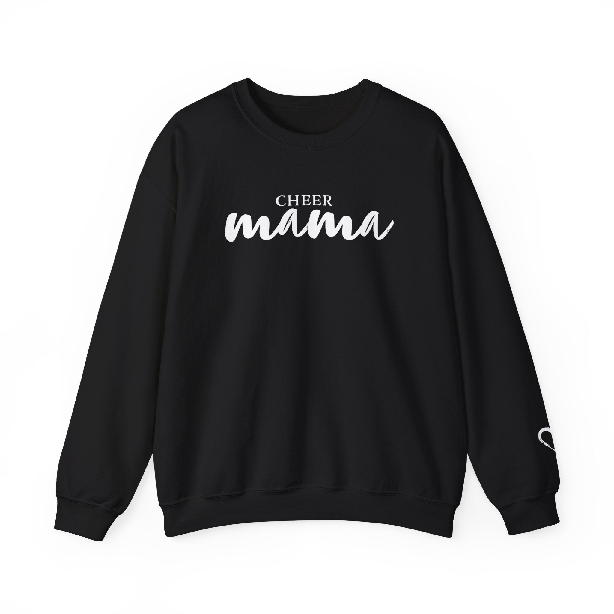 Cheer Mom Sweatshirt – Artistic Heart on Sleeve