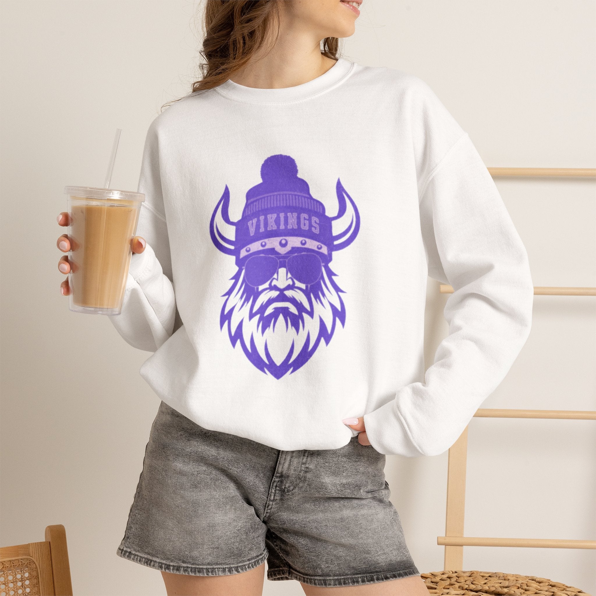 Vikings Purple Crewneck Sweatshirt