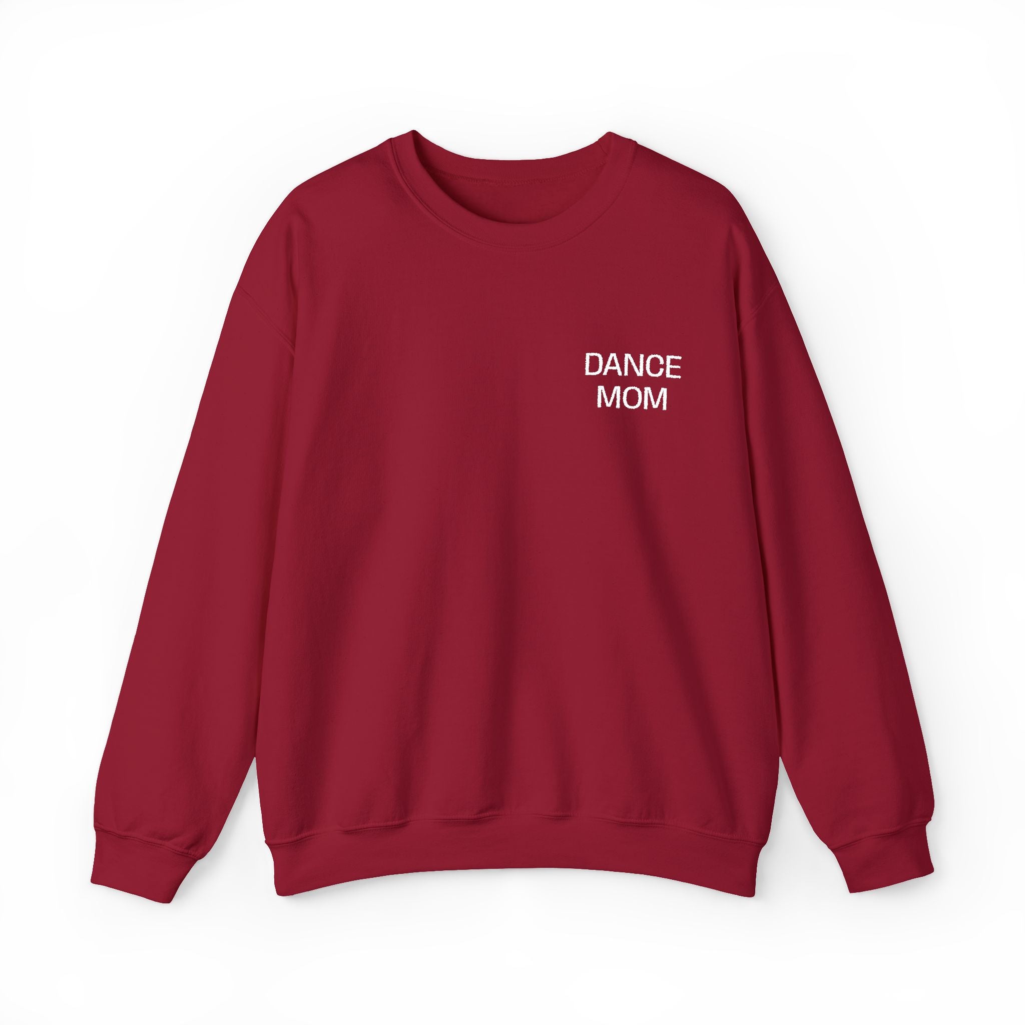 DANCE MOM White Embroidered Sweatshirt