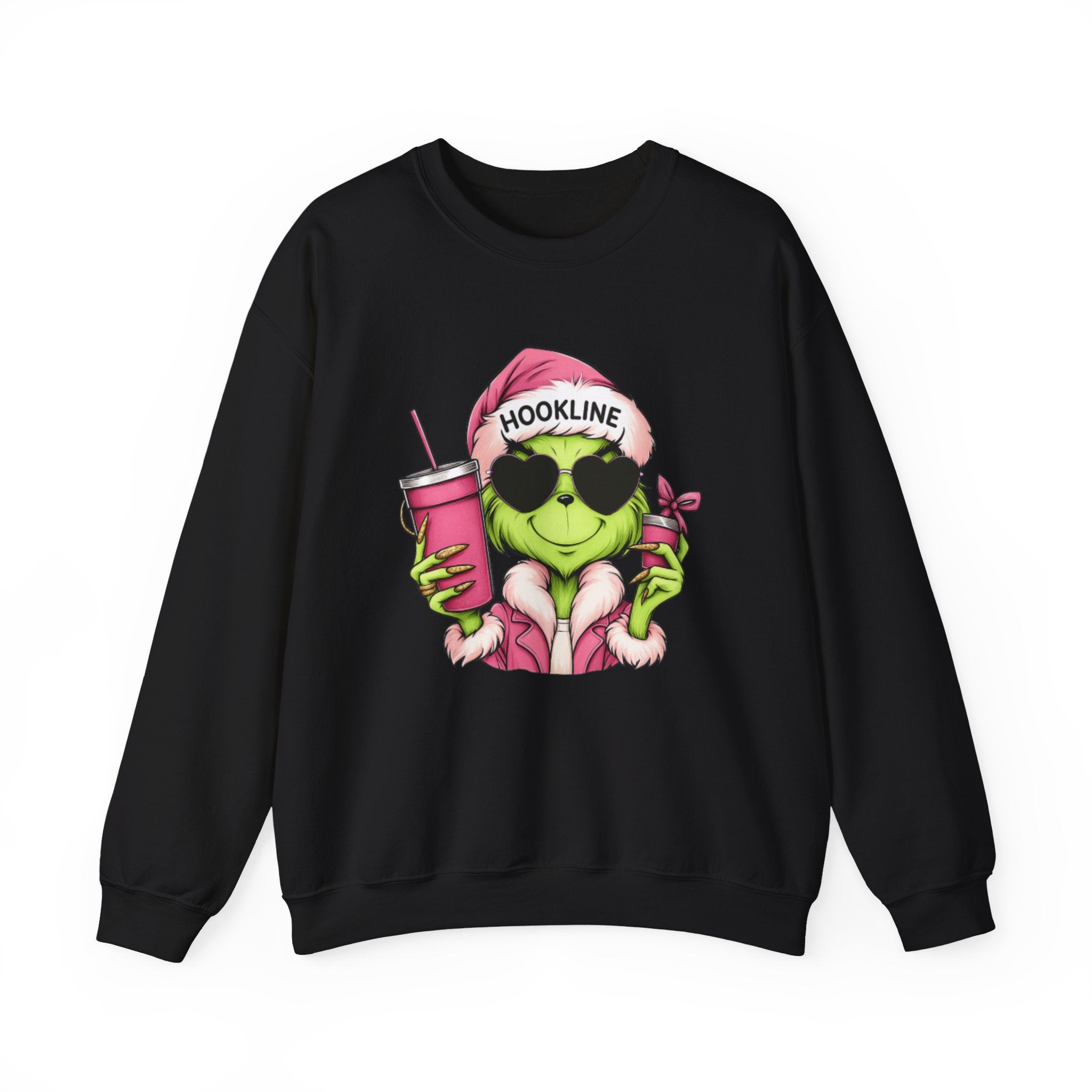 Grinch Santa Hookline Sweatshirt