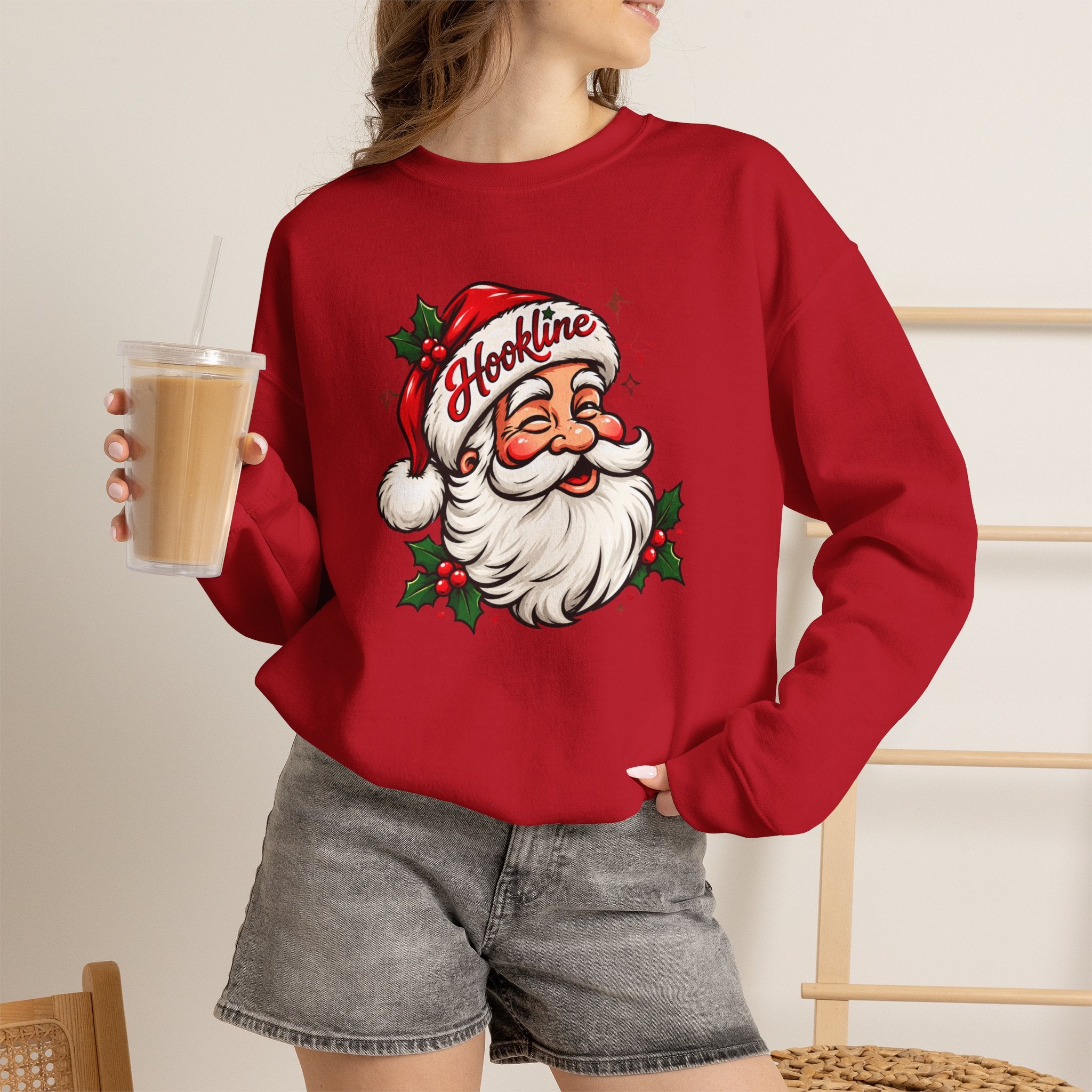 Santa Hookline Holly Crewneck Sweatshirt — 2026