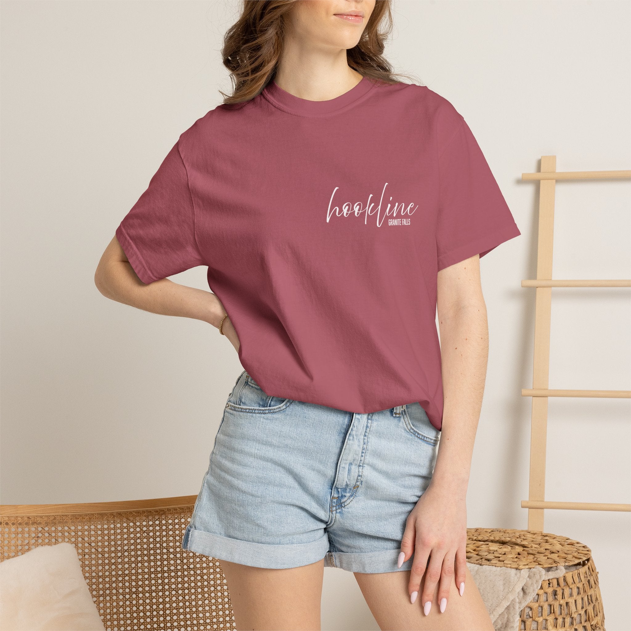 Hookline White Font T-shirt