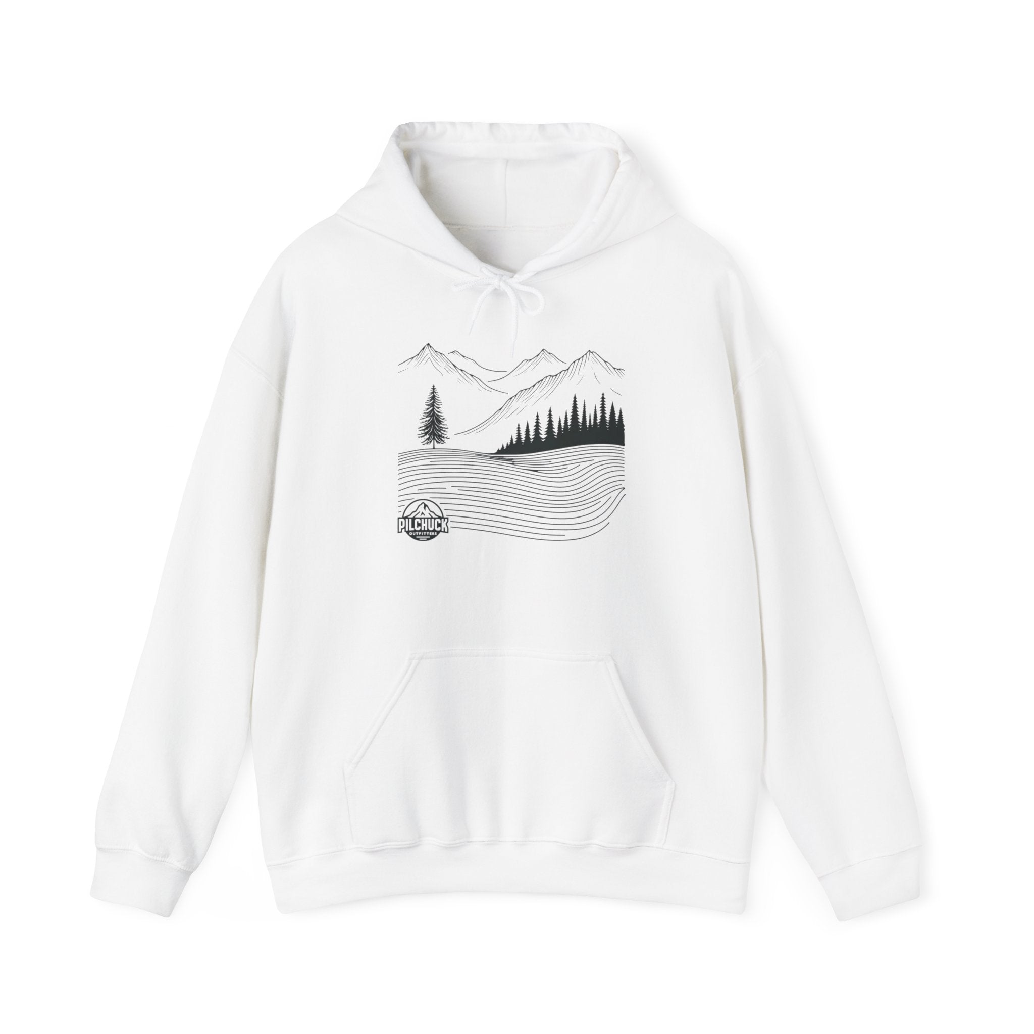 Majestic Mountain Lines Hooded Sweatshirt