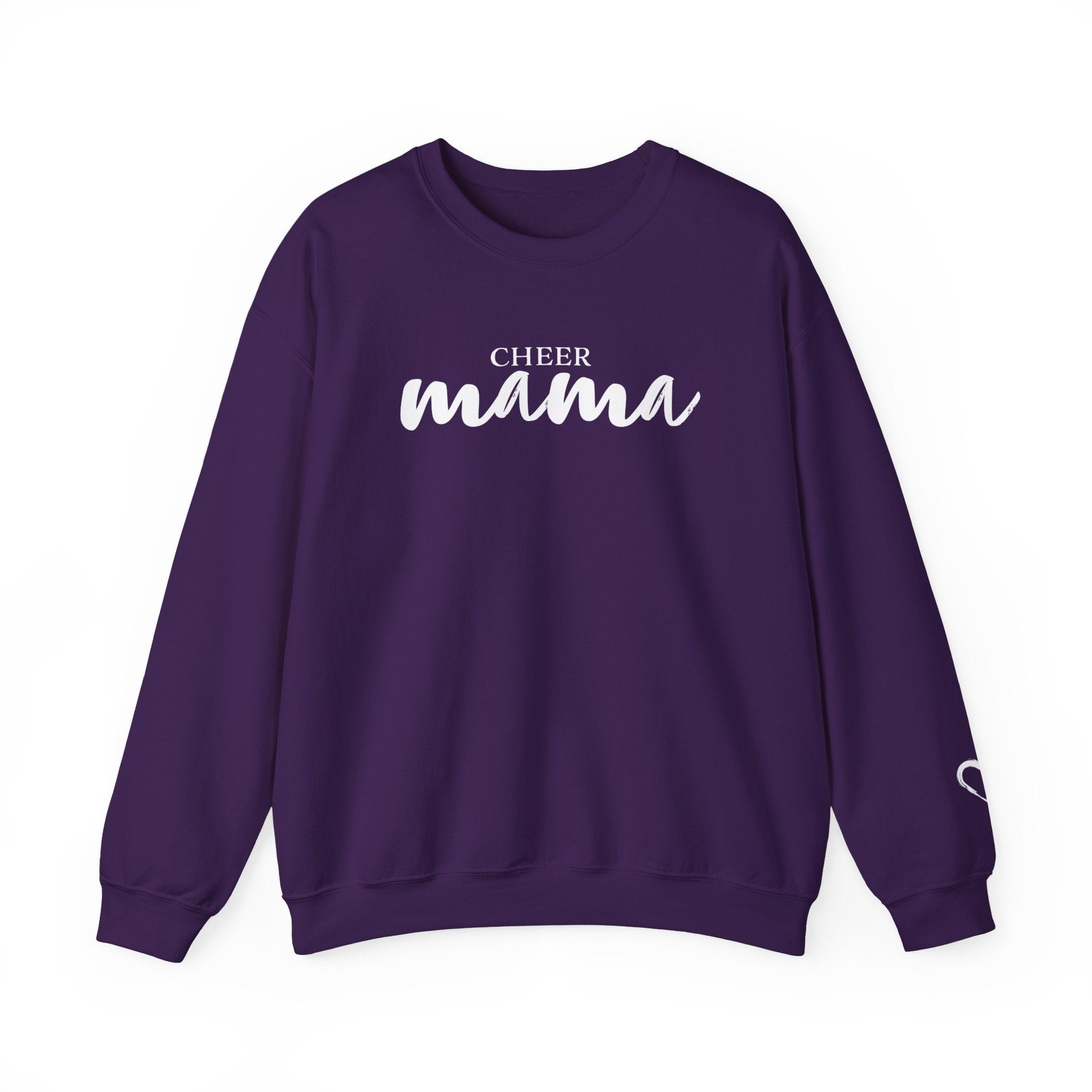 Cheer Mom Sweatshirt – Artistic Heart on Sleeve