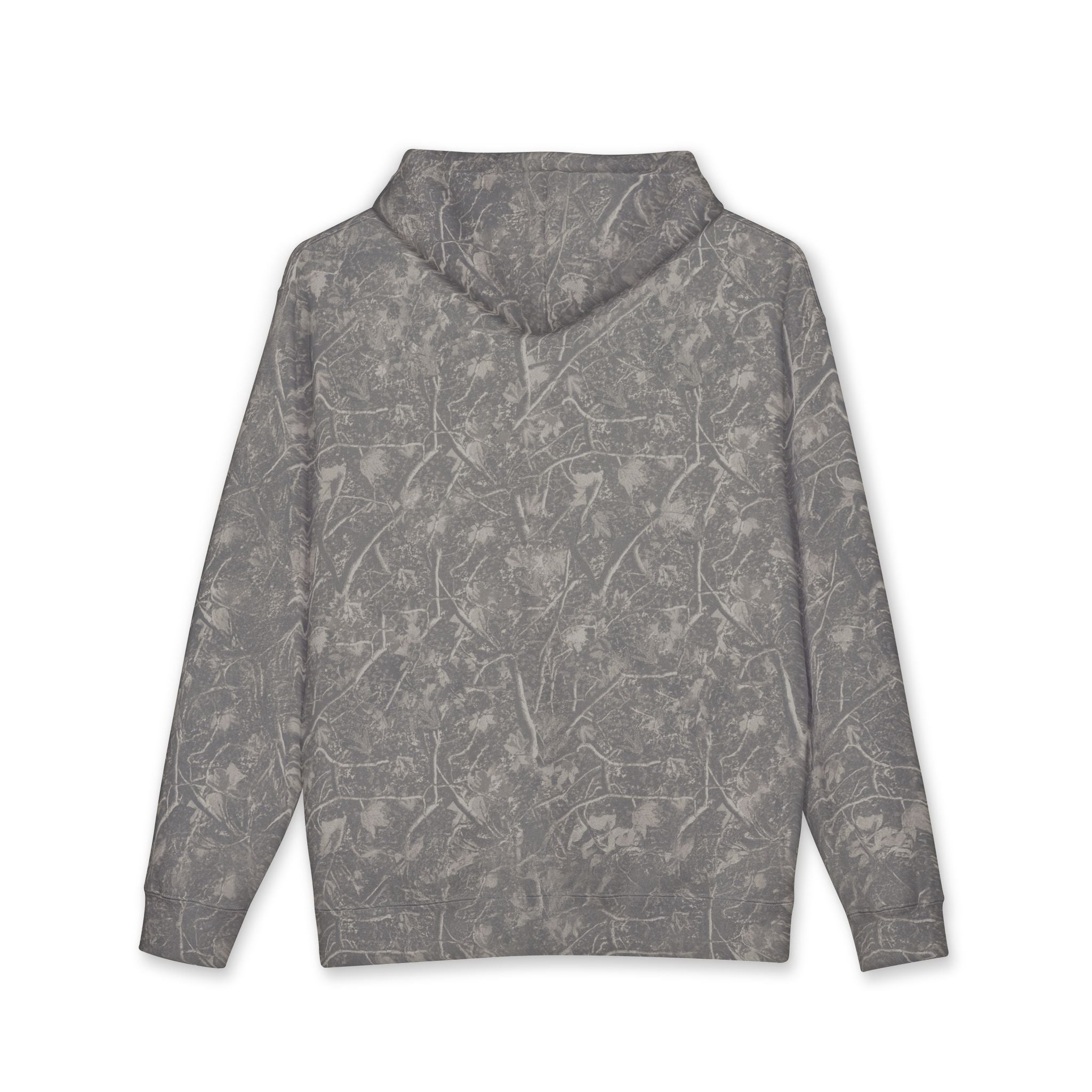 Lake Stevens Hoodie — Rustic Camouflage Script Pullover