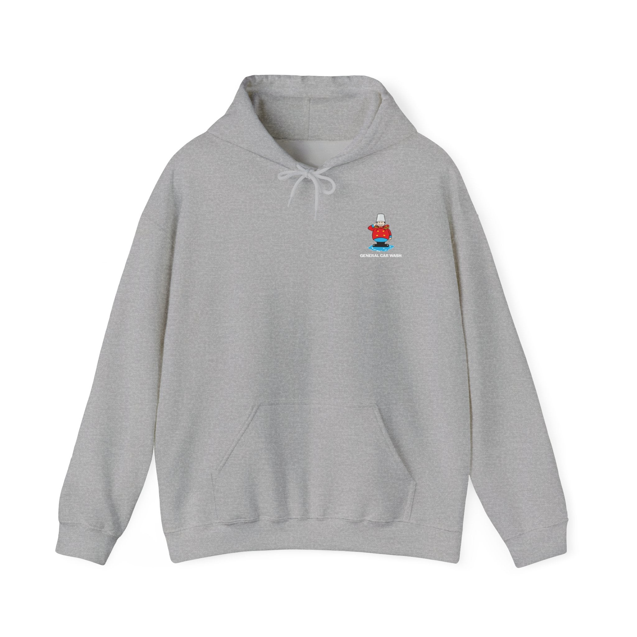 Carwash Crew Hoodie — "Everett's Original We Pump Your Gas" Logo Hooded Sweatshirt