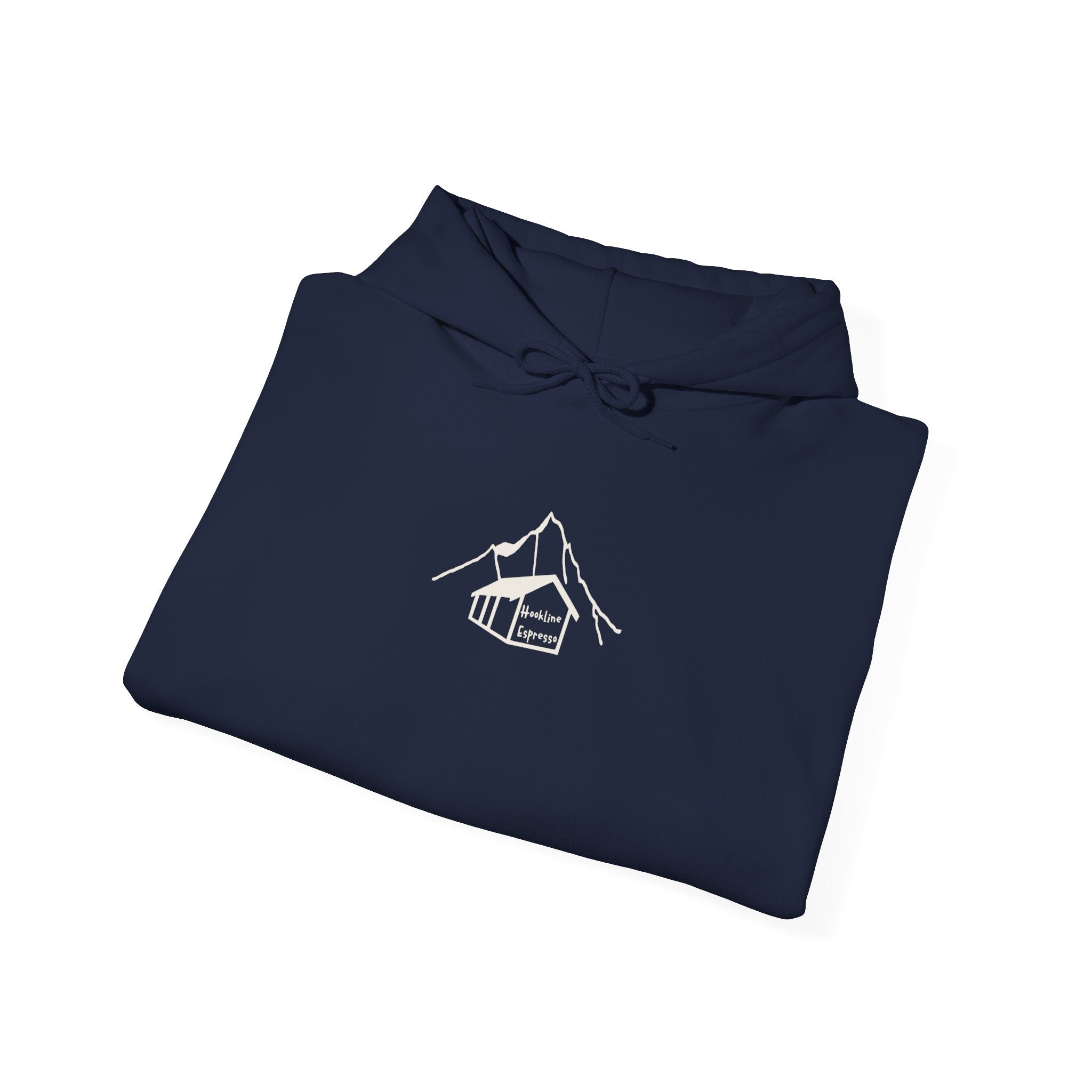 Hookline Espresso — Heavy Blend Hoodie