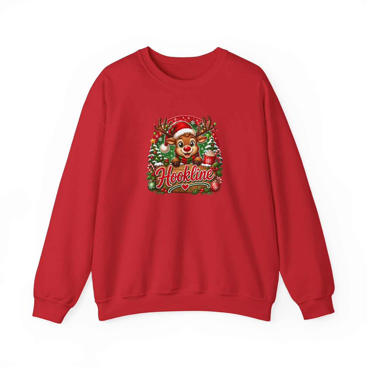 Reindeer Hookline Crewneck Sweatshirt — 2026