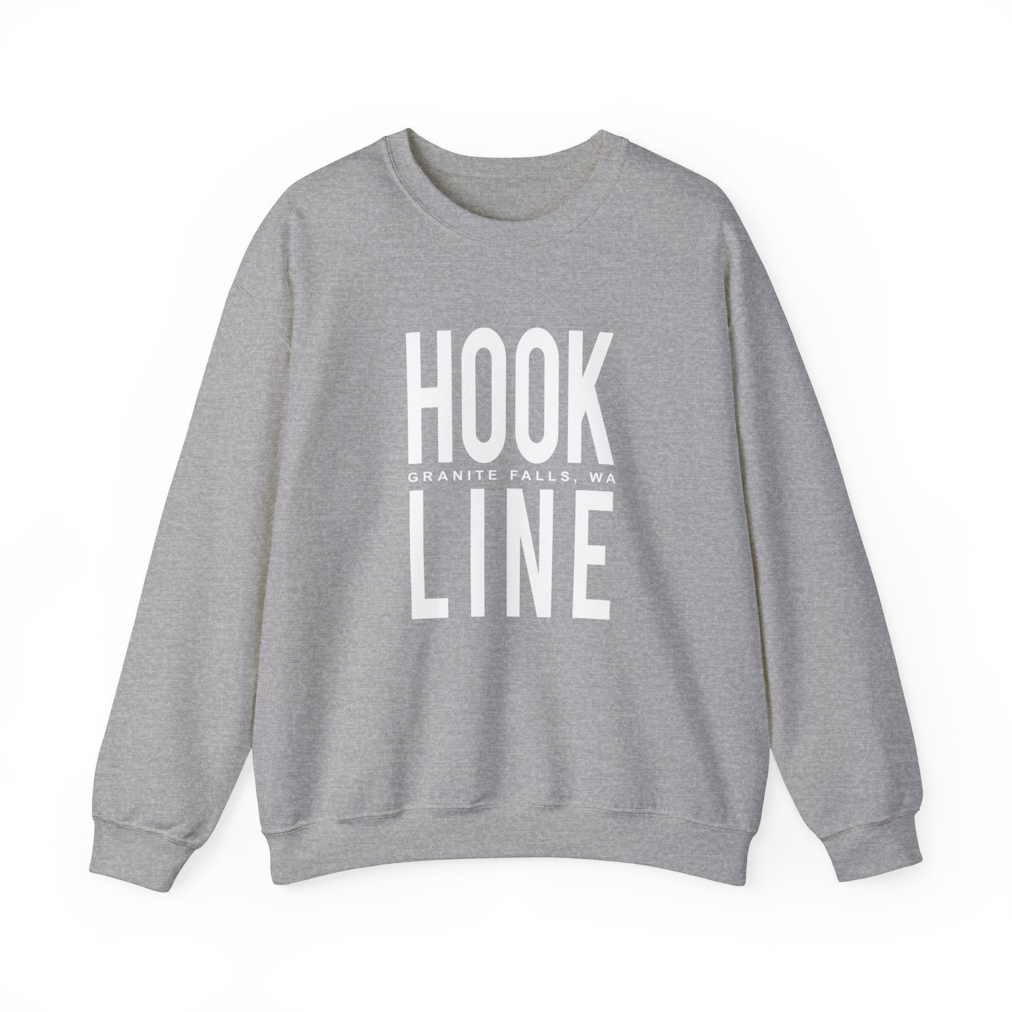 Hookline Big Text Unisex Heavy Blend™ Crewneck Sweatshirt