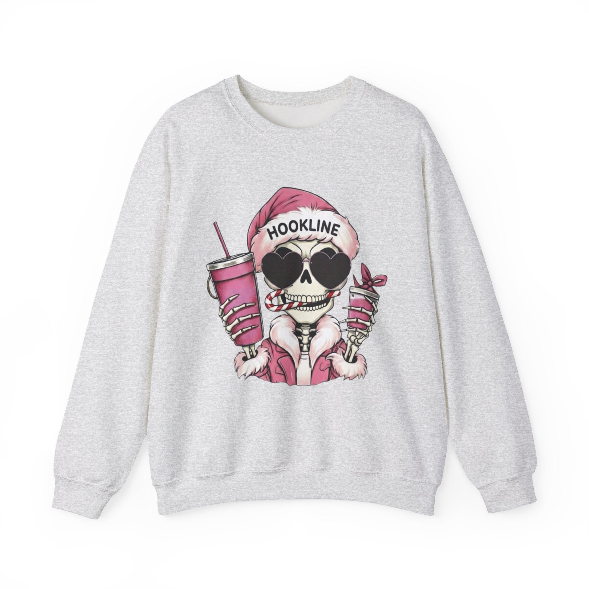 Hookline Santa Skeleton Crewneck Sweatshirt