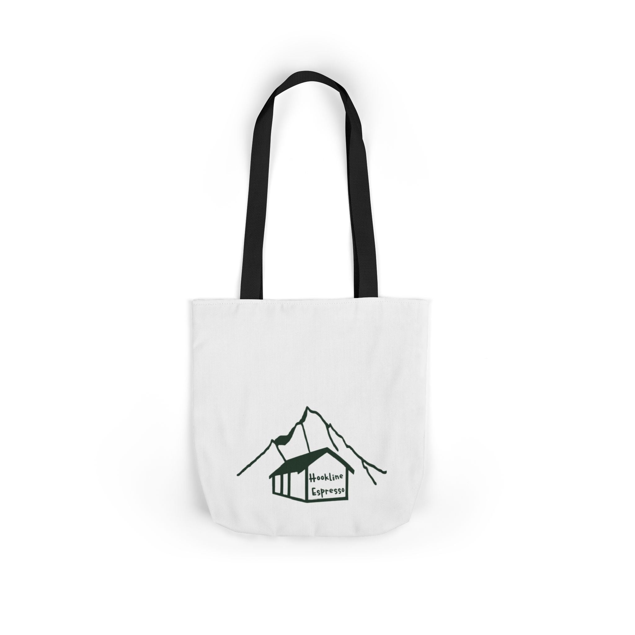 Hookline Espresso — Canvas Tote