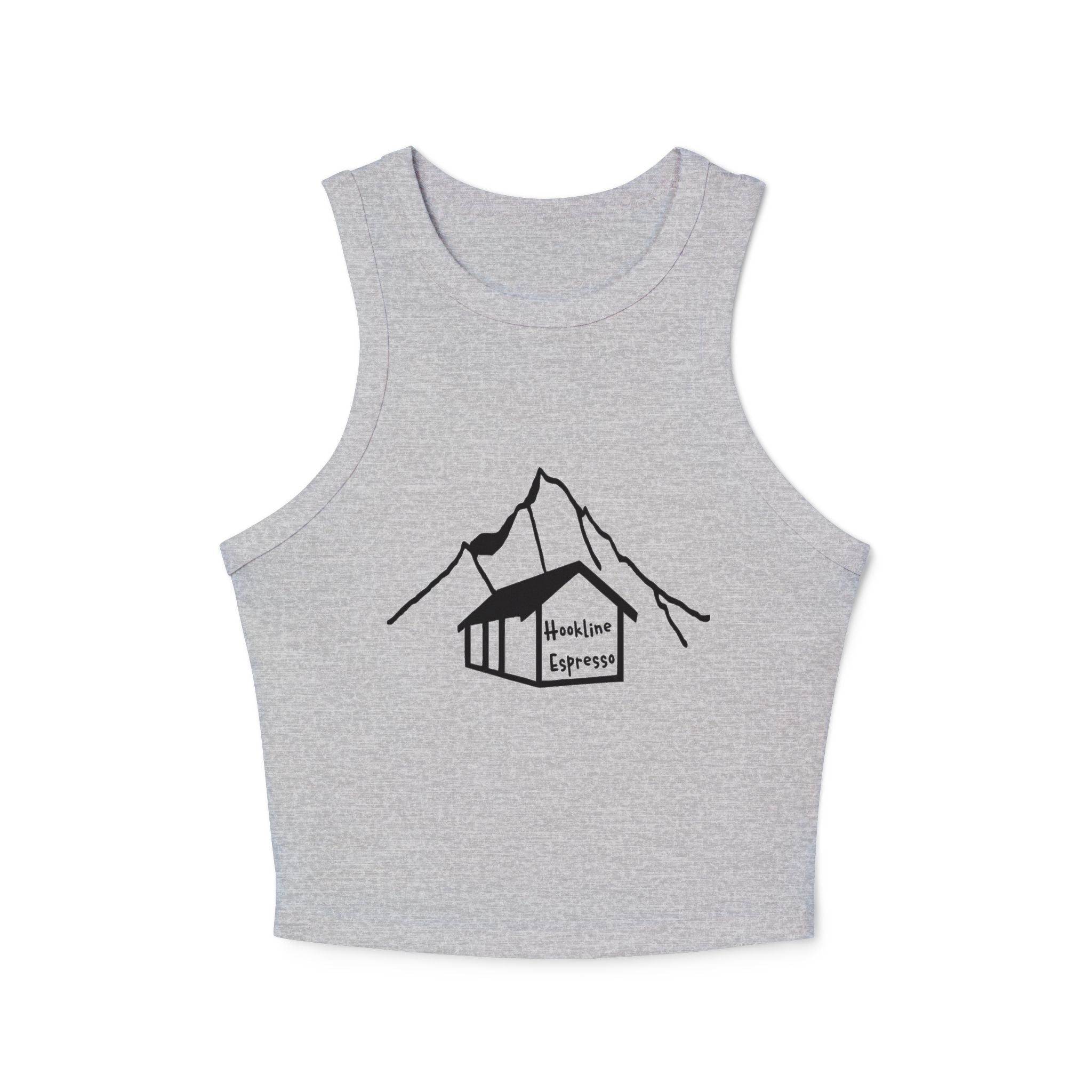 Hookline Espresso Racer Tank Top for Women